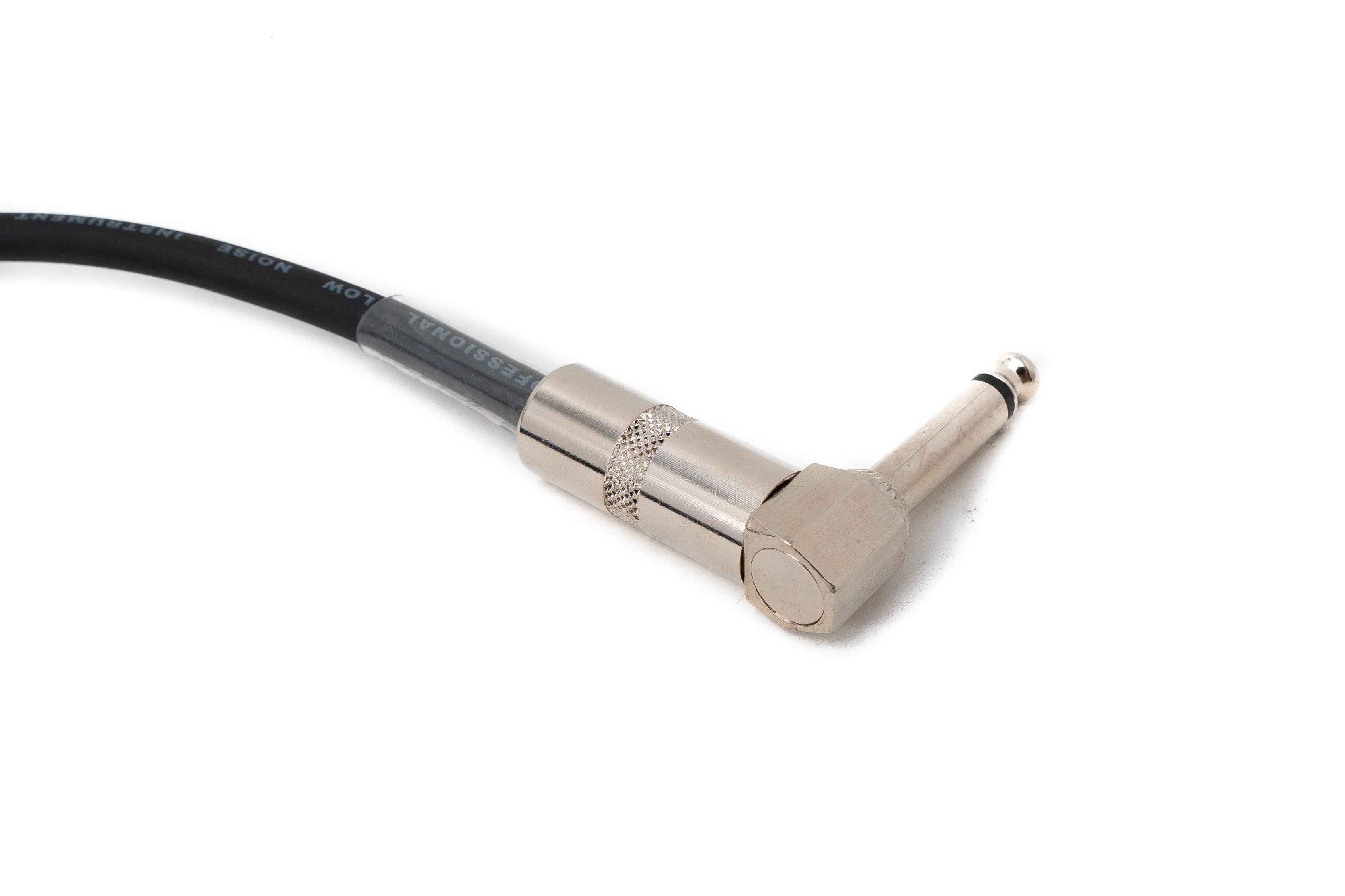 SYSTEM-S Audio Kabel 450 cm 6.35 mm Klinke Stecker zu Stecker Winkel AUX Schwarz