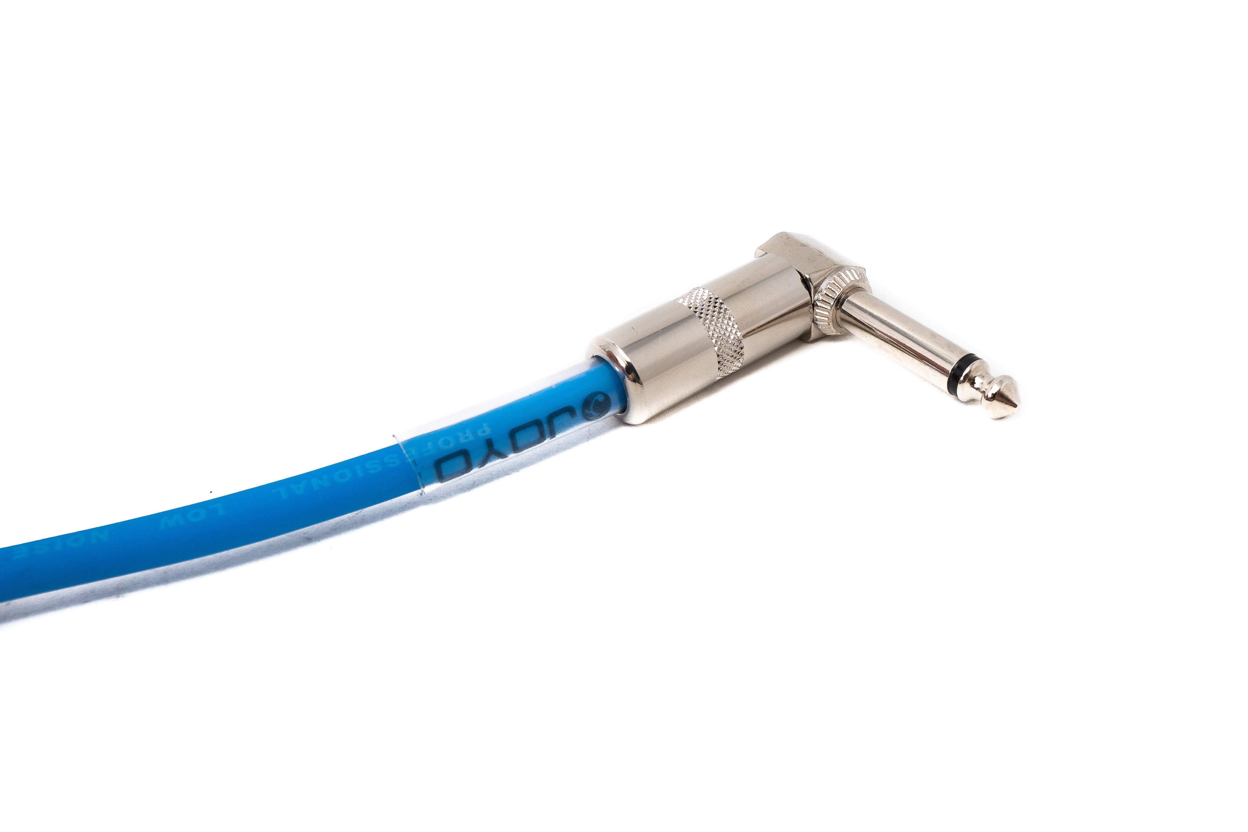 Audio Kabel 450 cm 6.35 mm Klinke Stecker zu Stecker Winkel AUX Blau | System-S