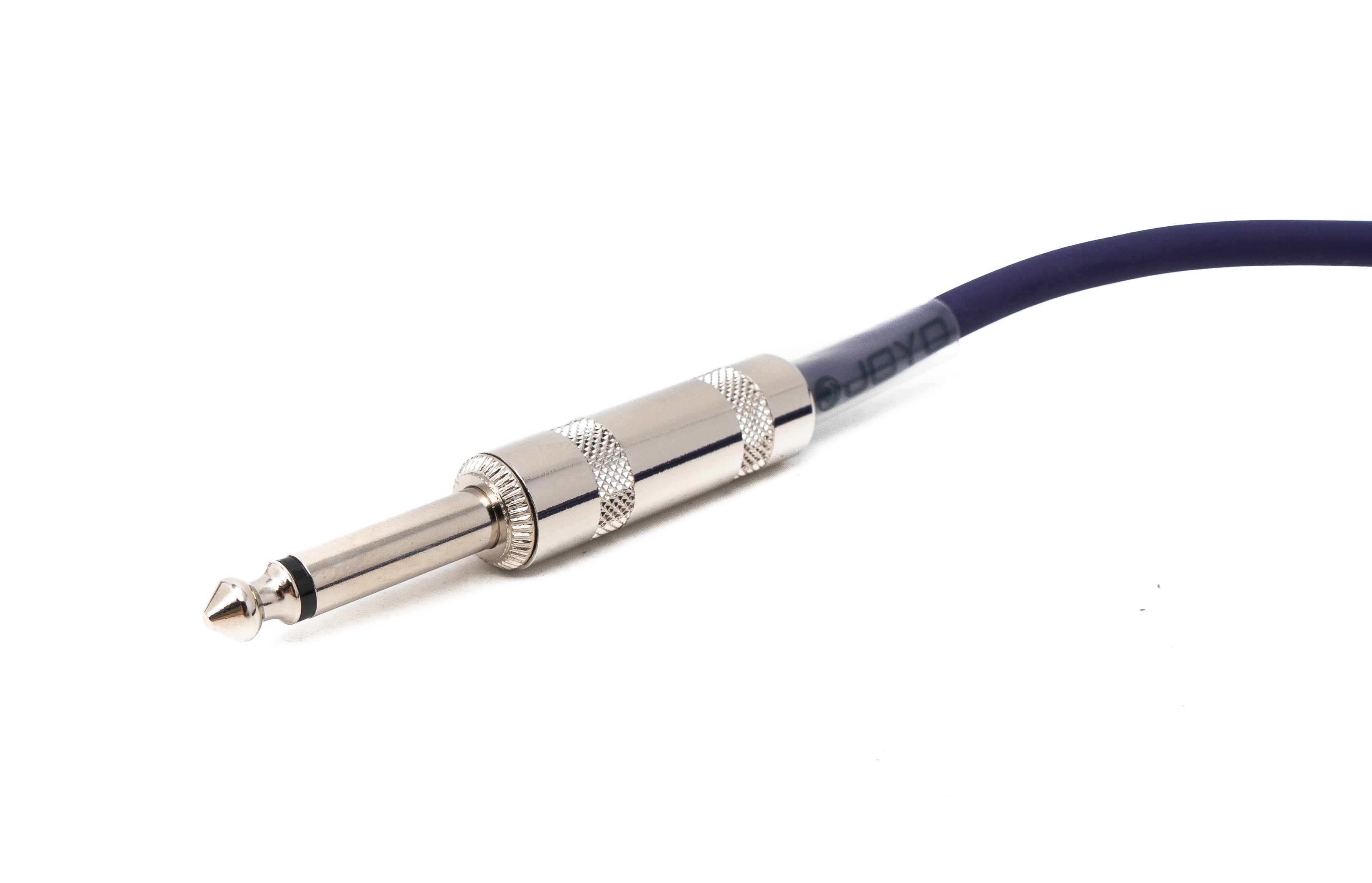 Audiokabel 450 cm 6.35 mm Klinke Stecker zu Stecker Winkel AUX Lila | System-S