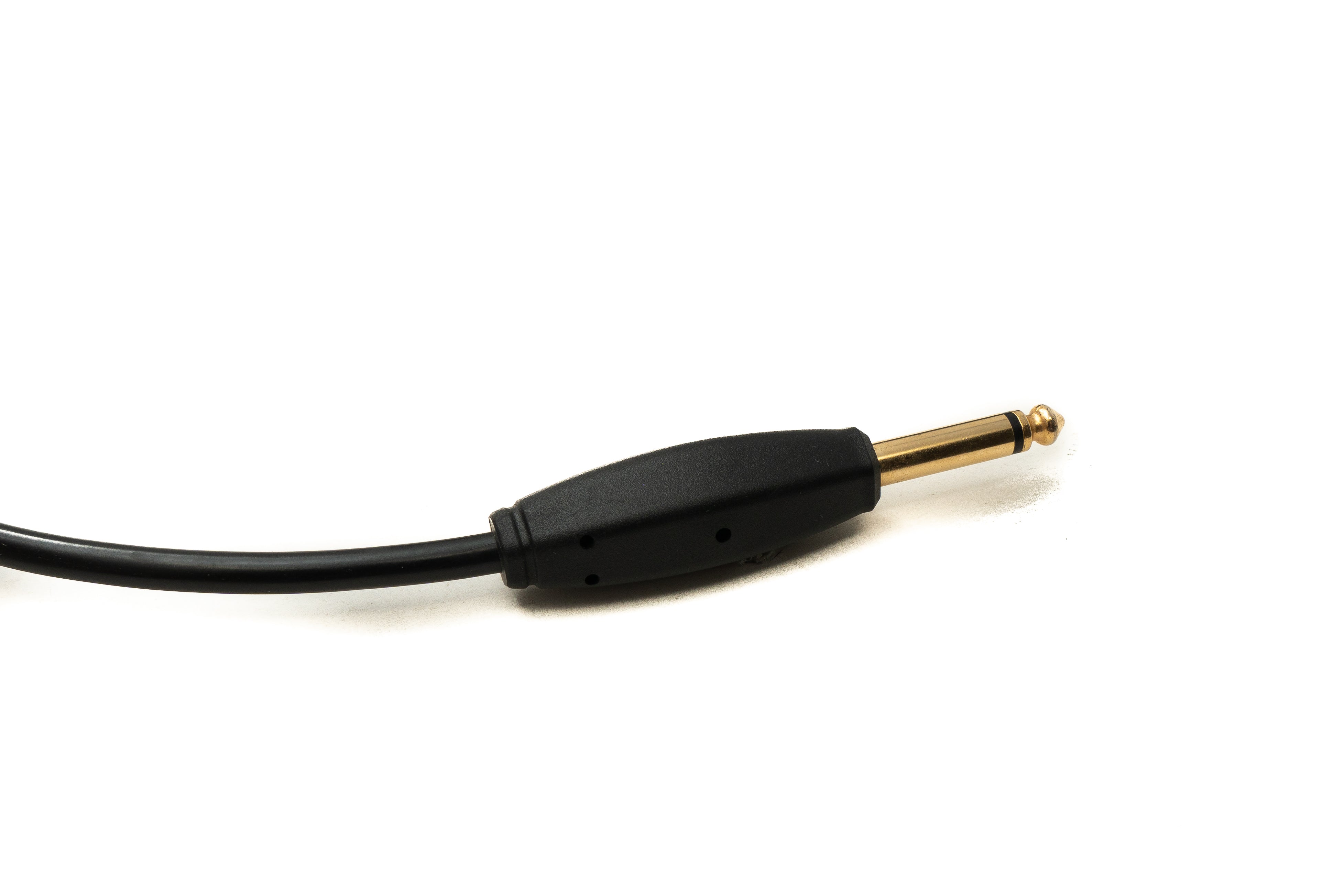 Audio Kabel 3 m 6.35 mm Klinke Stecker zu Stecker Winkel Stummschalter Spirale