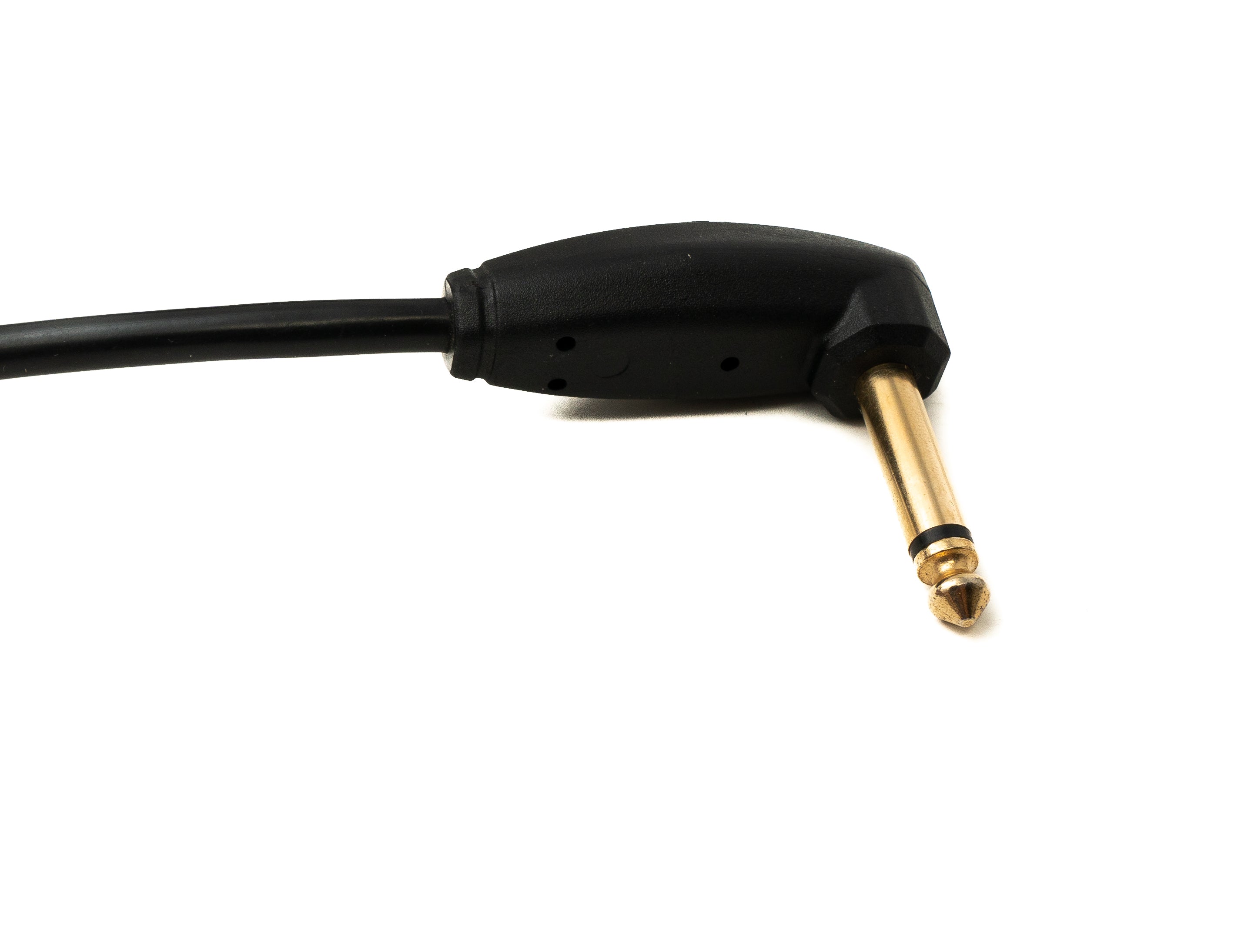 Audio Kabel 3 m 6.35 mm Klinke Stecker zu Stecker Winkel Stummschalter Spirale