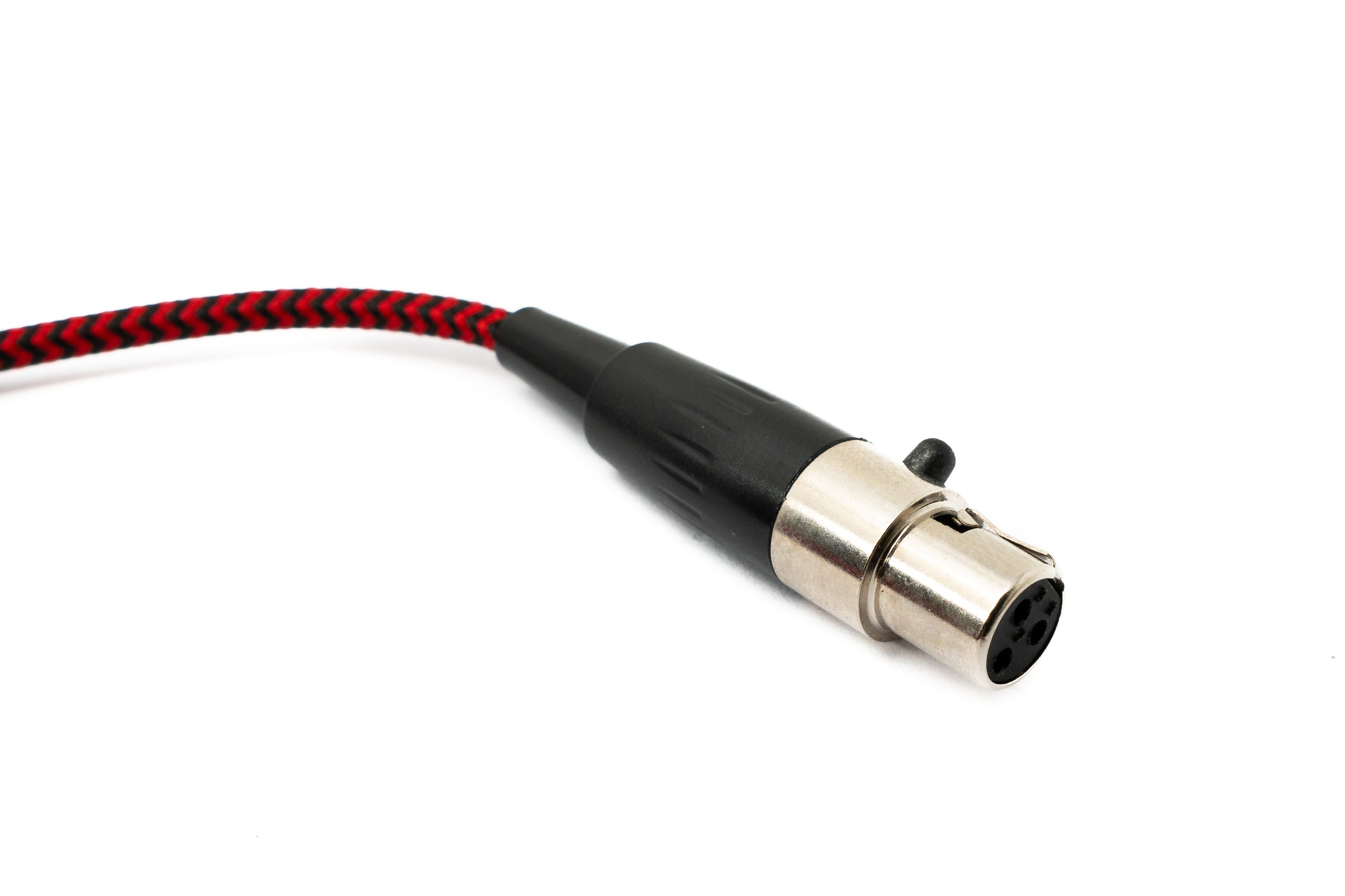 Audio Kabel 2 m 3.5 mm Klinke auf Mini XLR geflochten rot | System-S