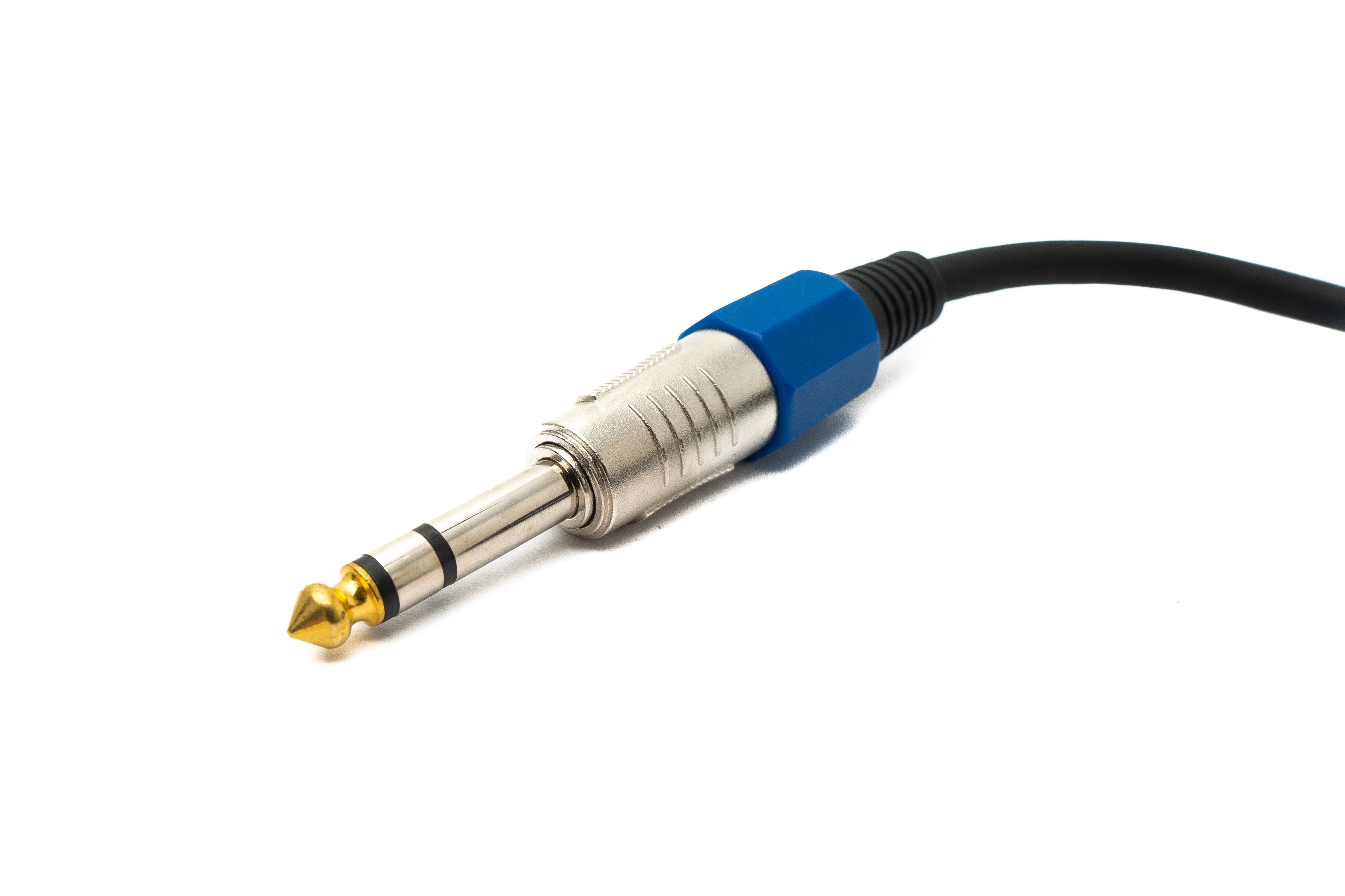 Audiokabel 100 cm 6,35 mm Klinke auf XLR Stecker schwarz | System-S
