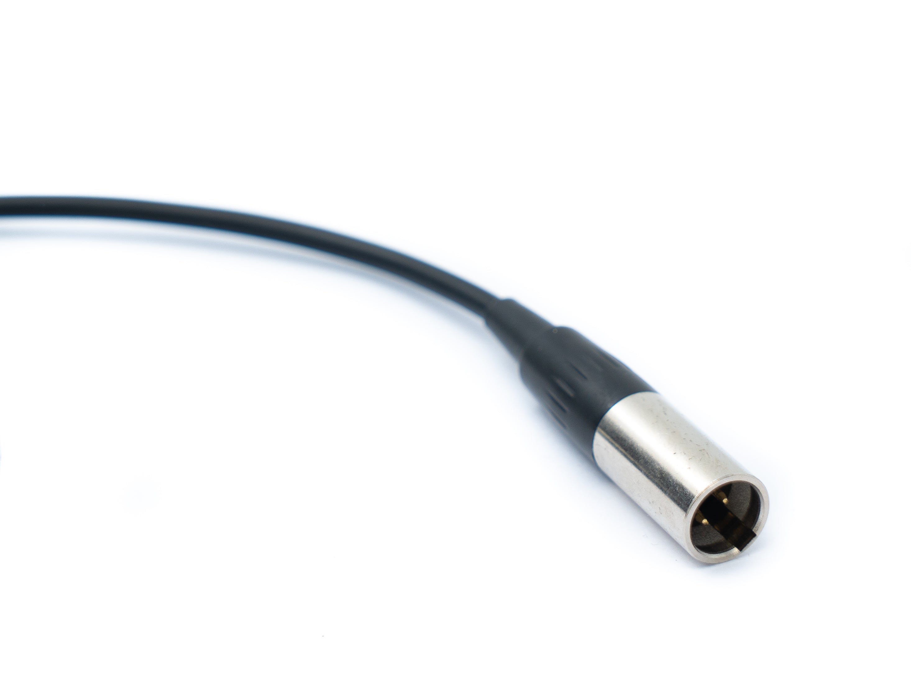 Audio Kabel Mini XLR 3 polig Stecker zu XLR 3 polig Buchse 150 cm Schwarz