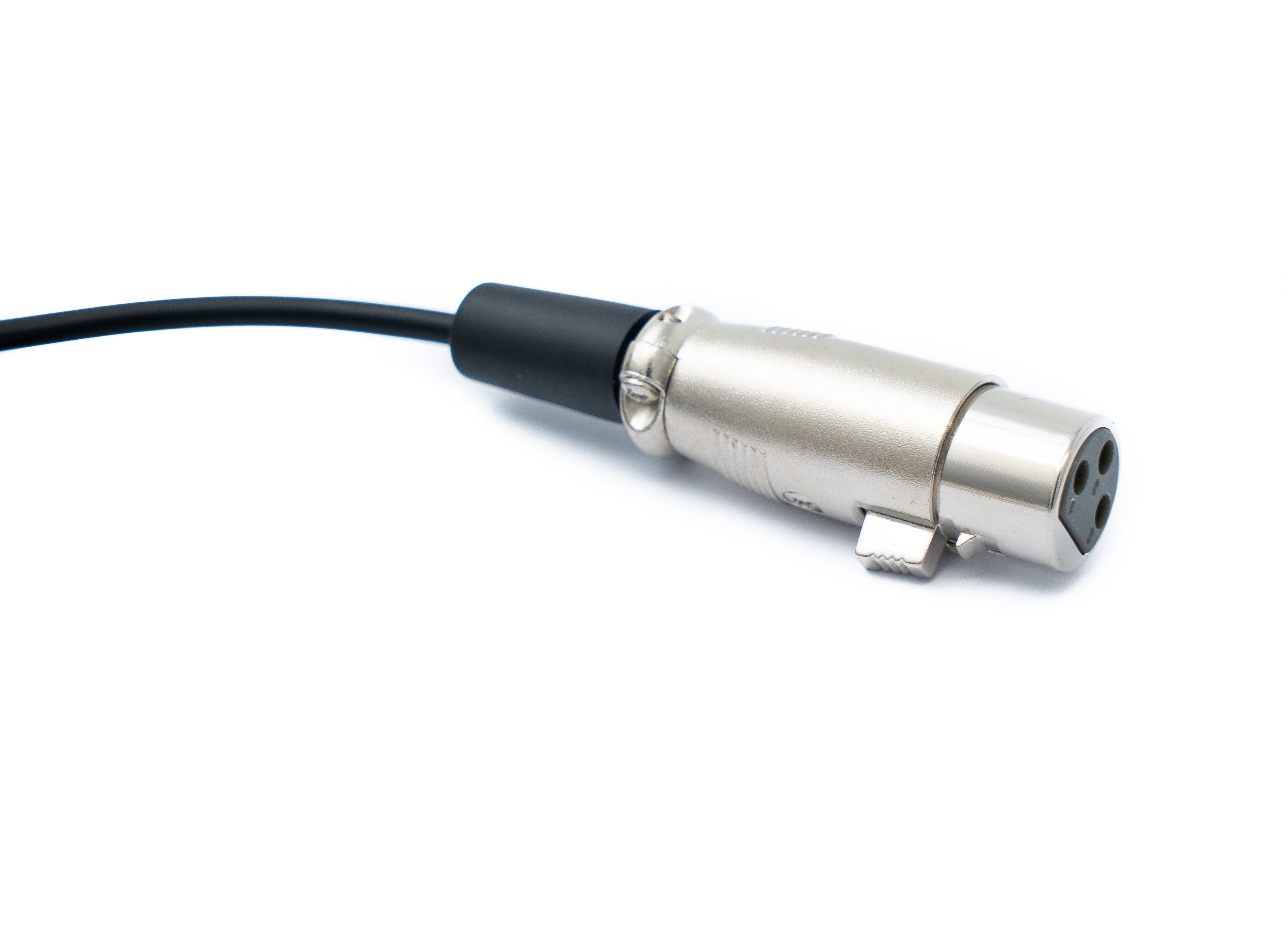 Audio Kabel Mini XLR 3 polig Stecker zu XLR 3 polig Buchse 50 cm Schwarz