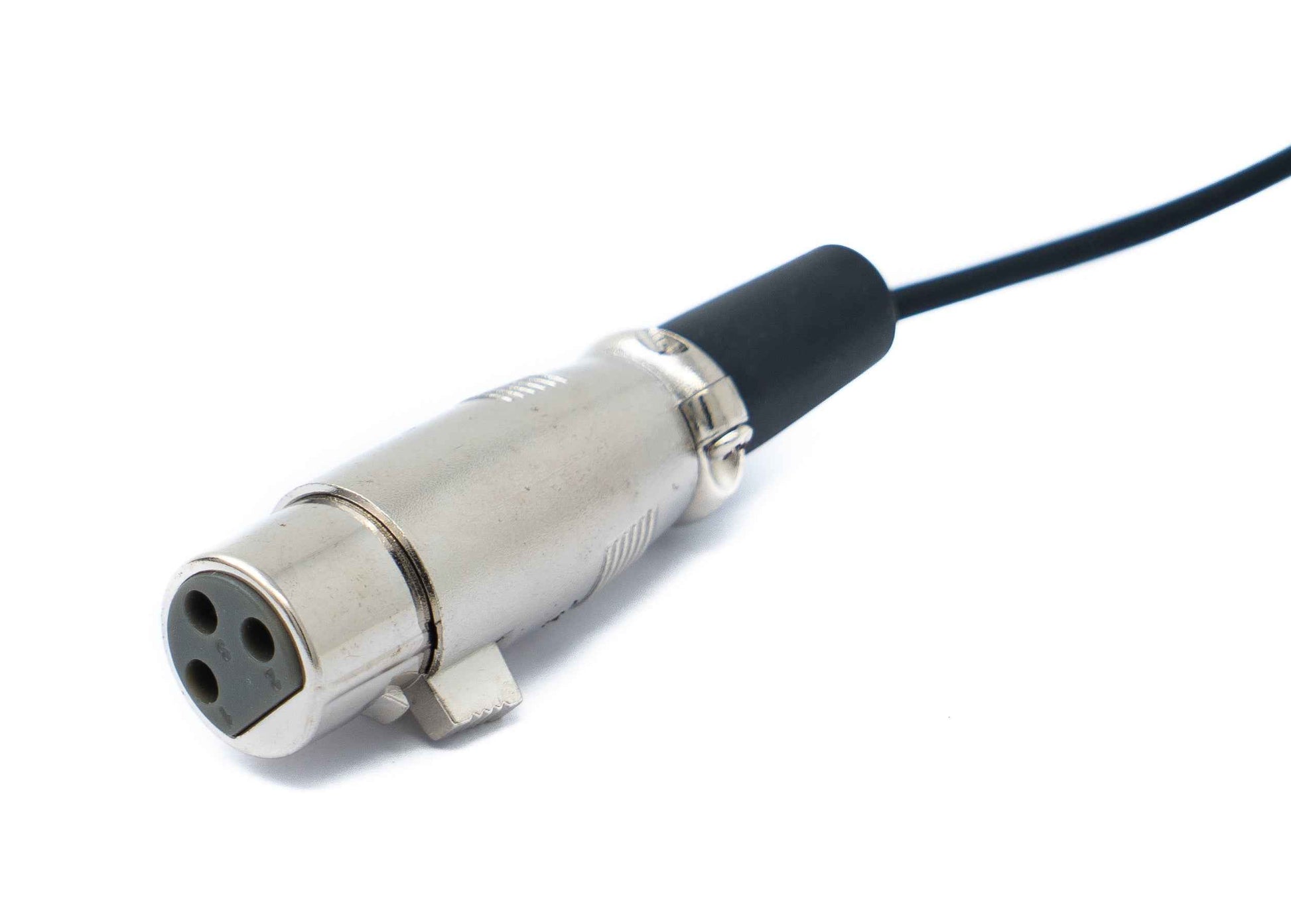 SYSTEM-S Audio Kabel 50 cm Mini XLR 3 polig Buchse zu XLR 3 polig Buchse Schwarz