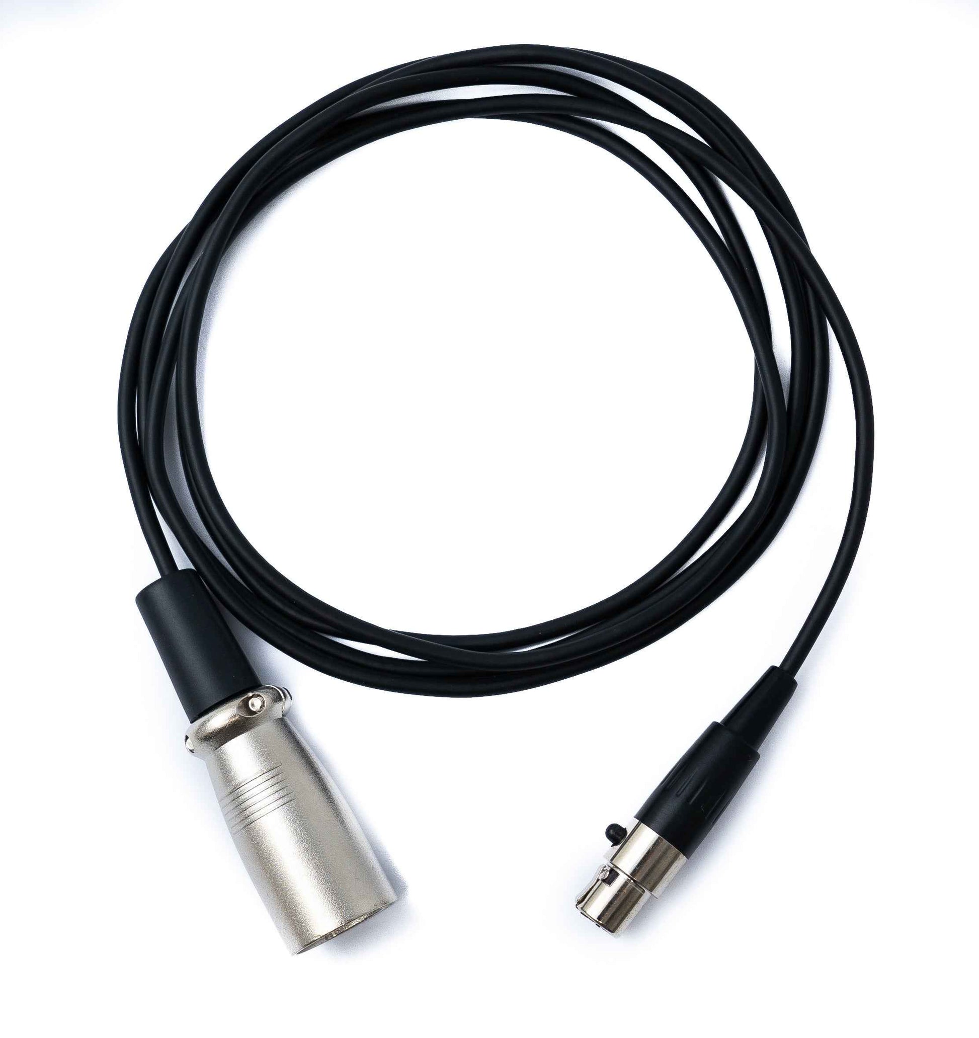 SYSTEM-S Audio Kabel 150cm Mini XLR 3 polig Buchse zu XLR 3 polig Stecker Schwarz