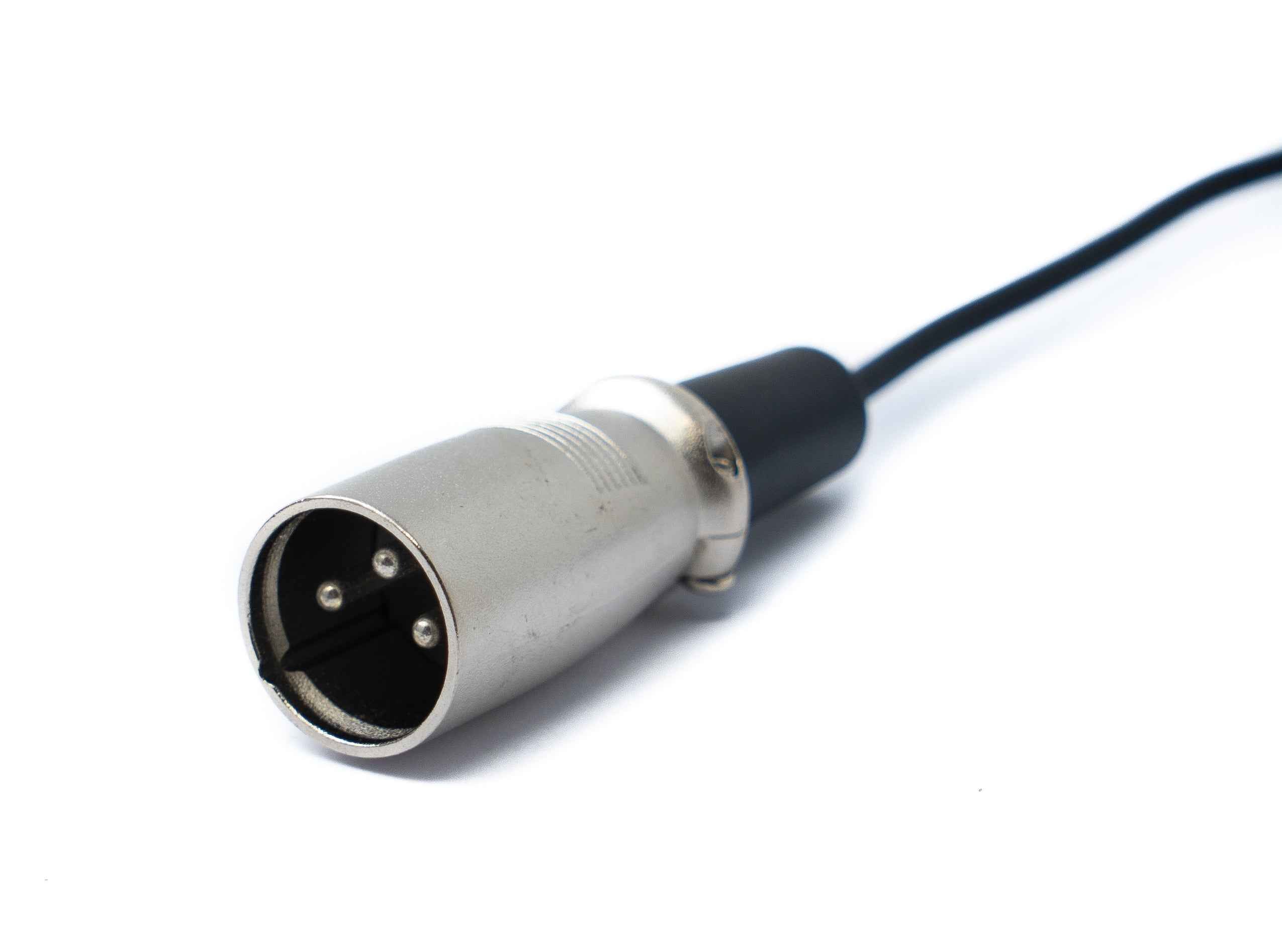 SYSTEM-S Audio Kabel 50 cm Mini XLR 3 polig Buchse zu XLR 3 polig Stecker Schwarz