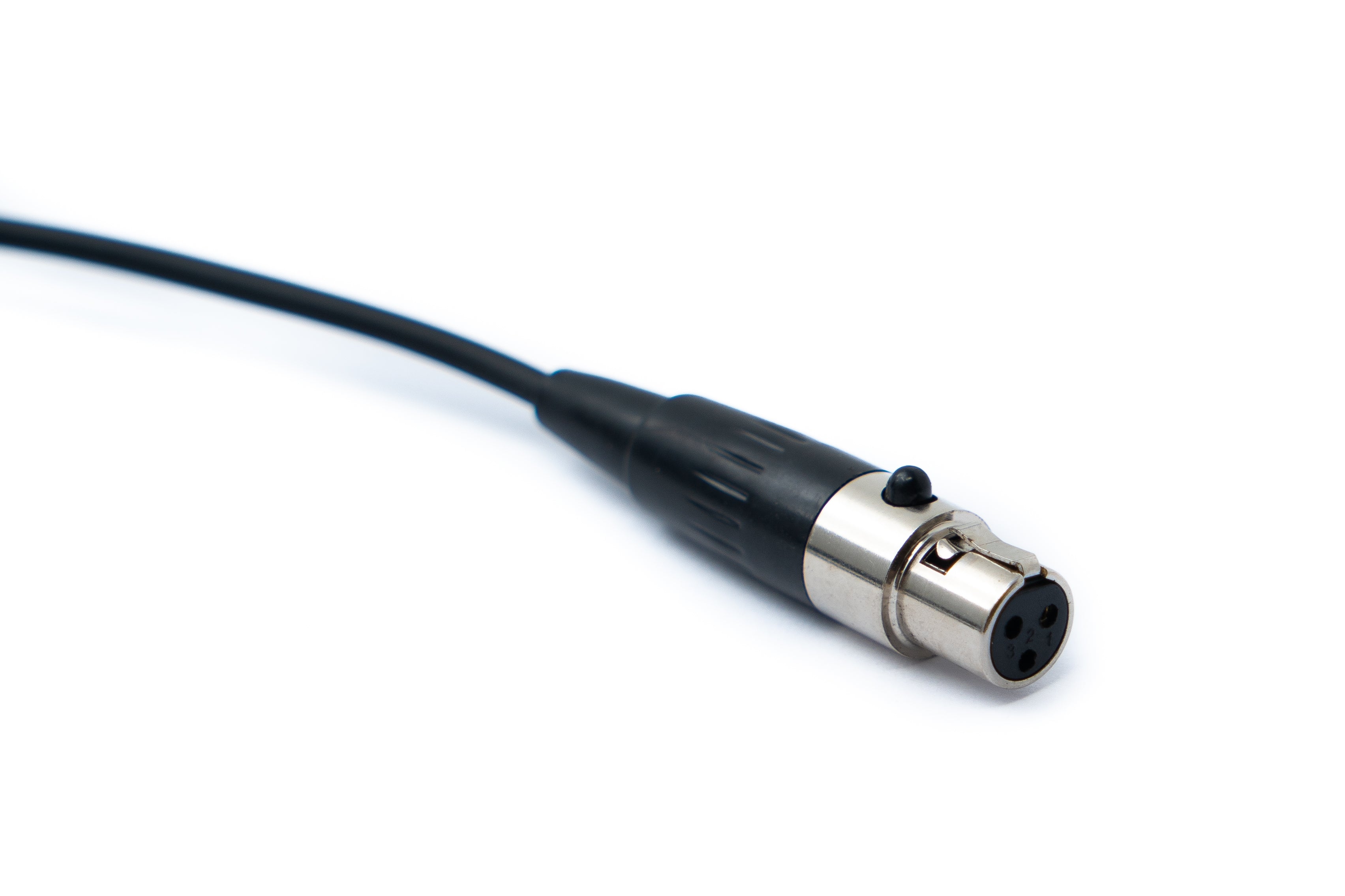 Audio Kabel Mini XLR 3 polig Buchse zu XLR 3 polig Stecker 50 cm Schwarz