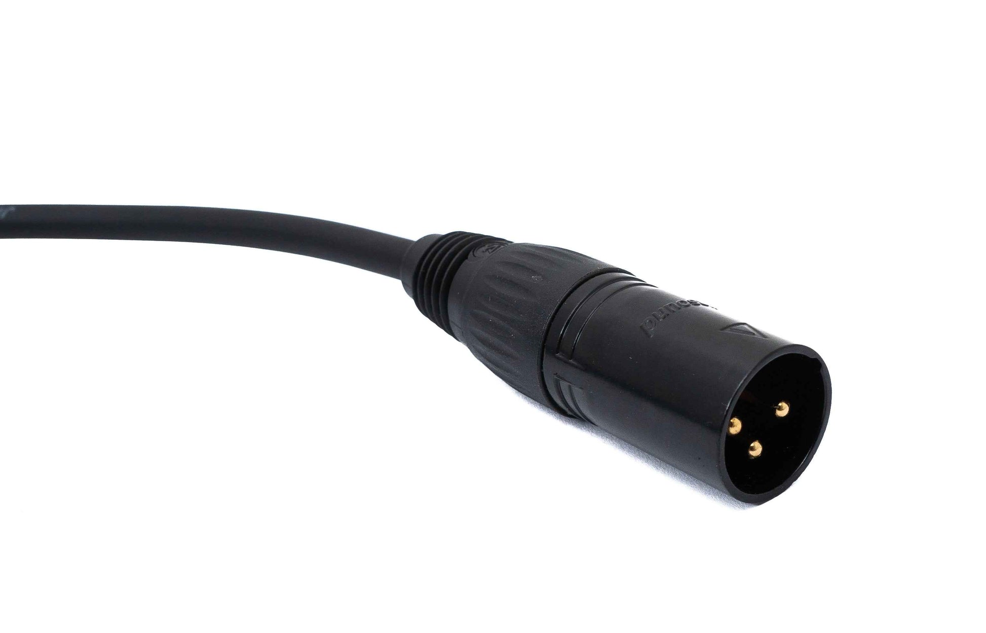 SYSTEM-S Audio Kabel 100 cm XLR 3 polig Stecker zu Stecker in Schwarz