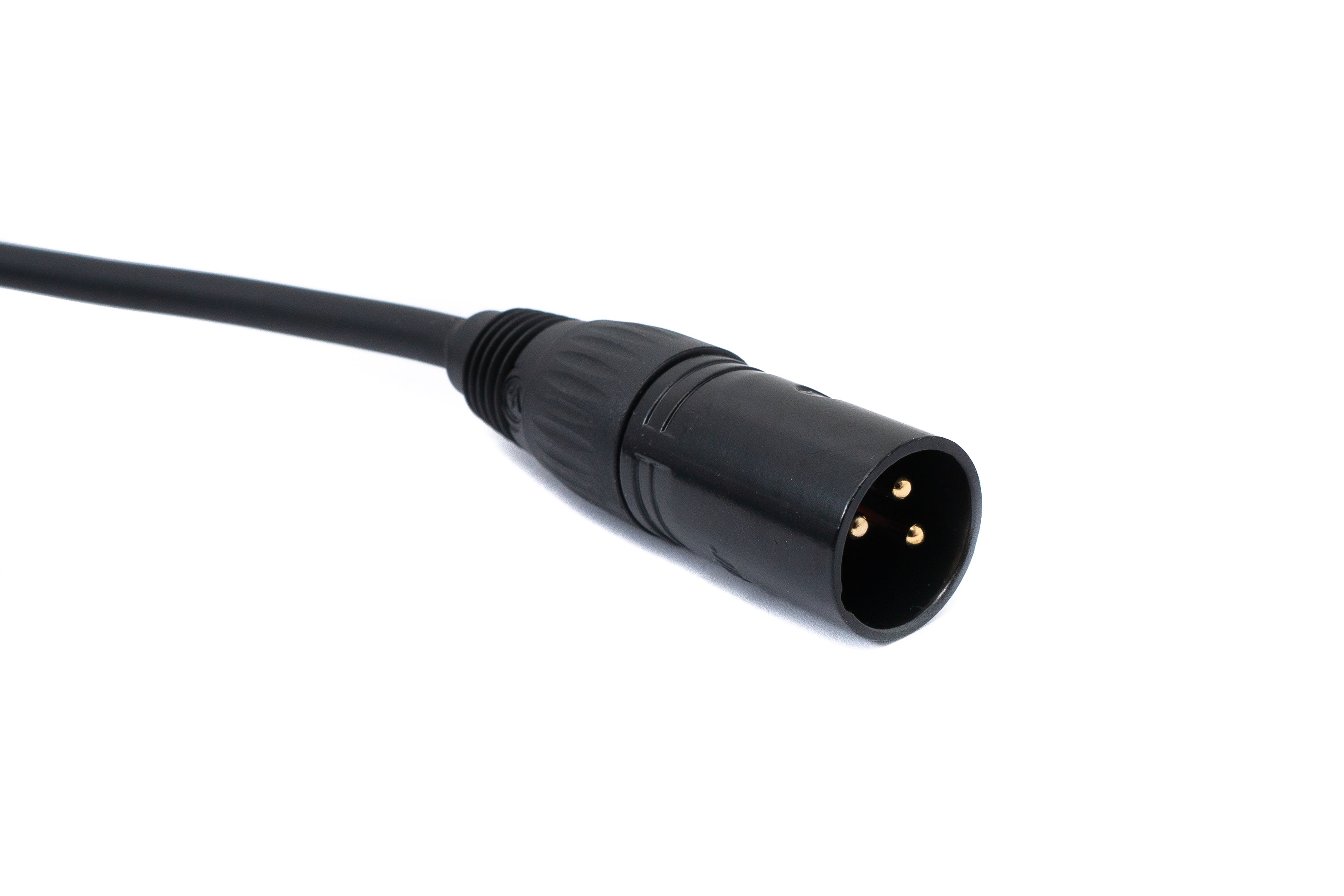 Audio-Kabel XLR 3-polig Stecker zu Stecker 3 m schwarz | System-S
