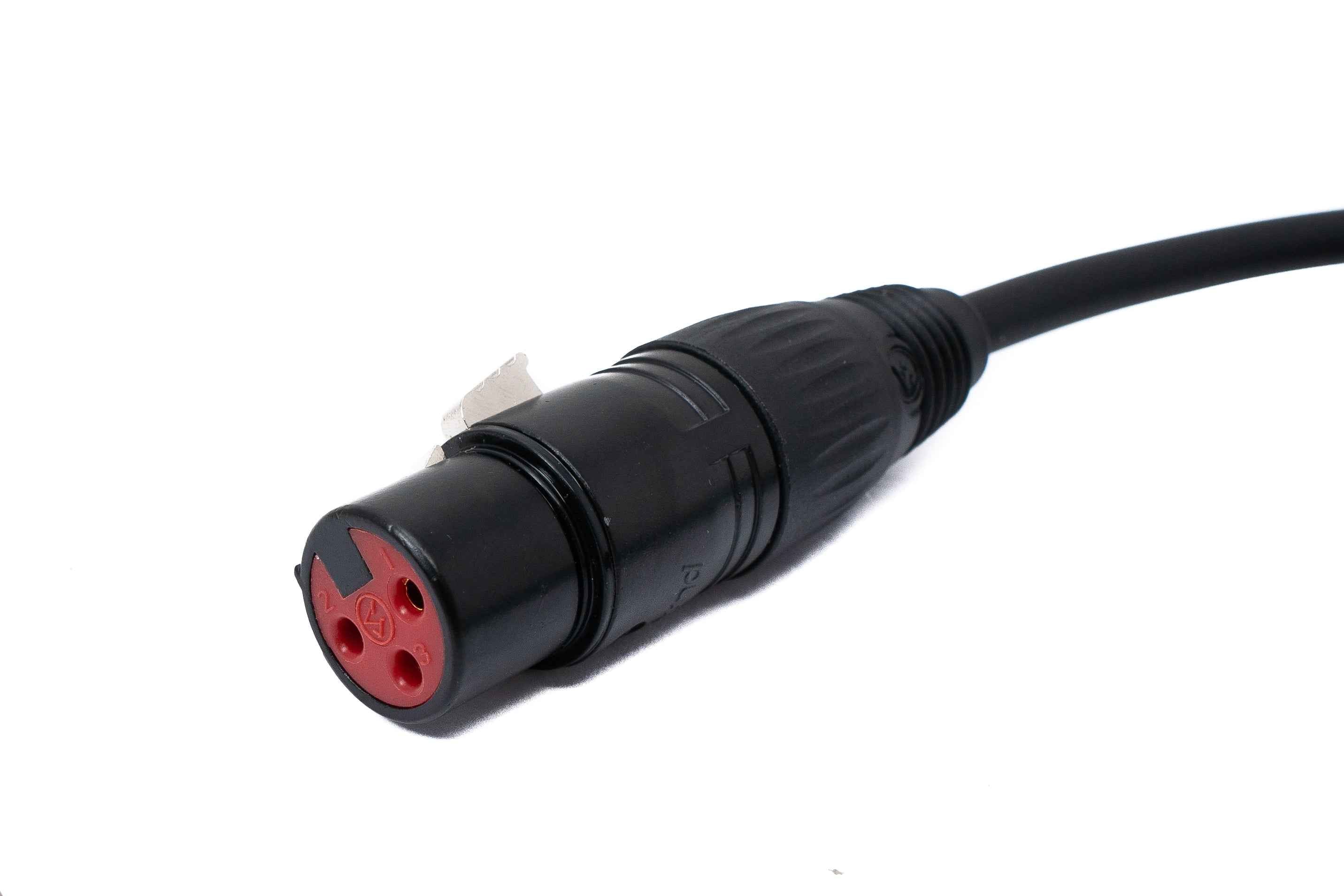SYSTEM-S Audio Kabel 100 cm XLR 3 polig Buchse zu Buchse in Schwarz