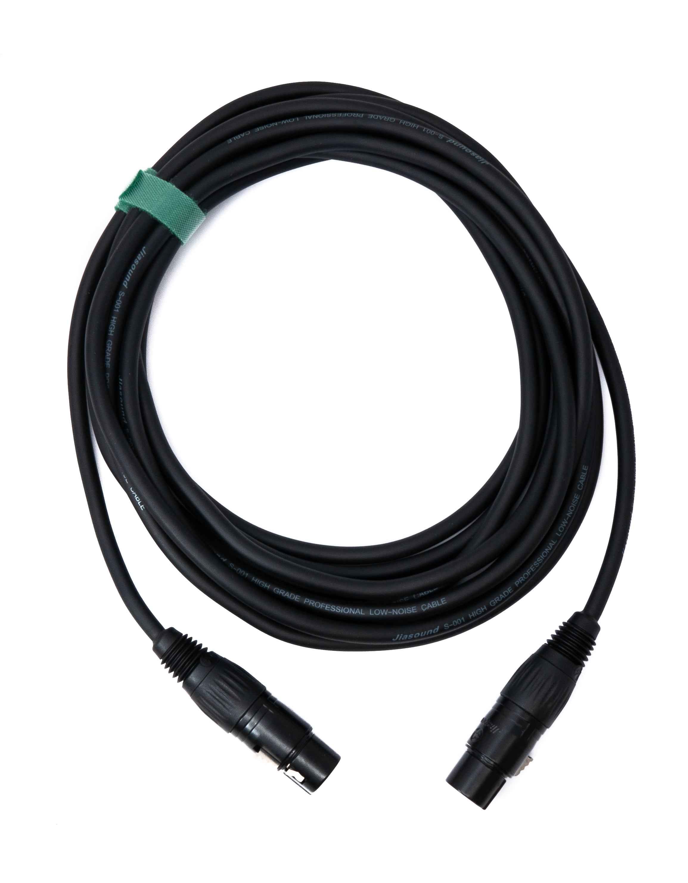 SYSTEM-S Audio Kabel 5 m XLR 3 polig Buchse zu Buchse in Schwarz