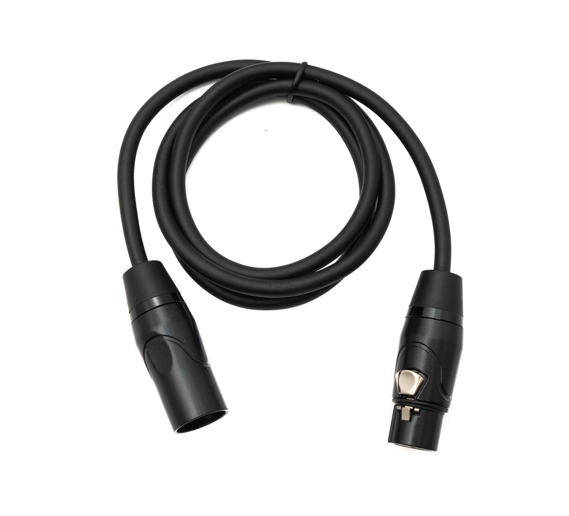 SYSTEM-S Audio Kabel 100 cm XLR 3 Pin Stecker zu Buchse in Schwarz