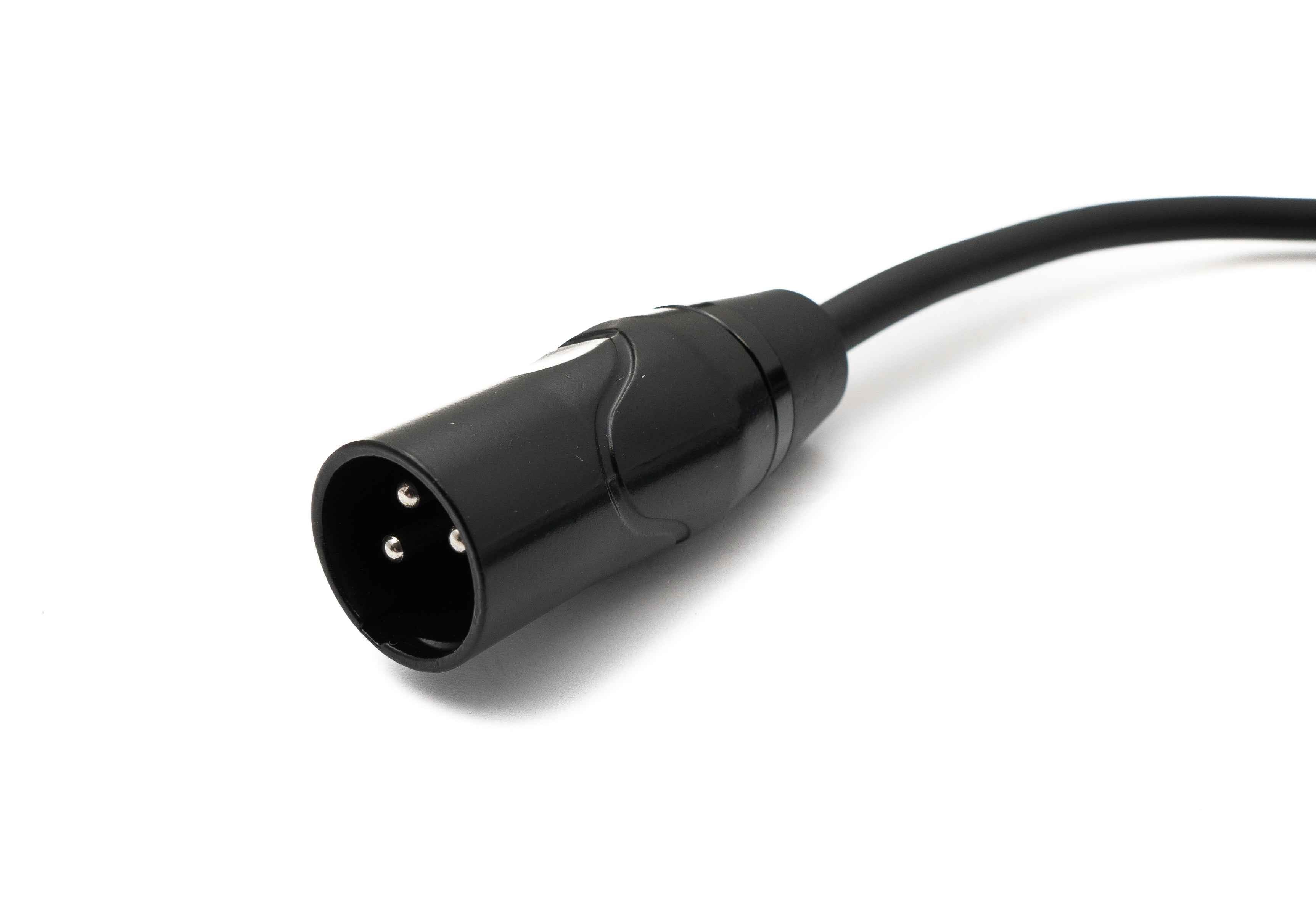 SYSTEM-S Audio Kabel 100 cm XLR 3 Pin Stecker zu Buchse in Schwarz