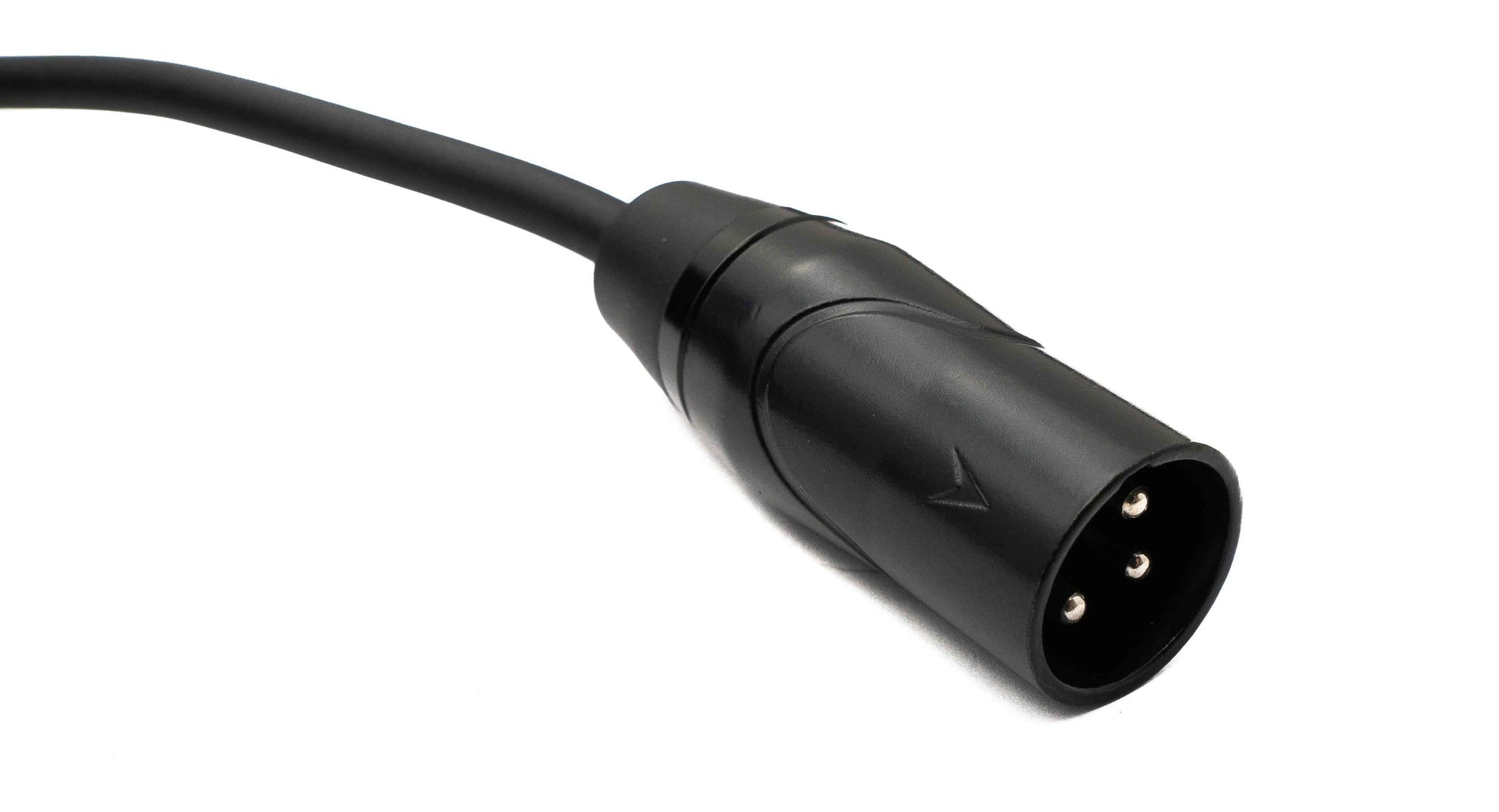 SYSTEM-S Audio Kabel 10 m XLR 3 Pin Stecker zu Buchse in Schwarz