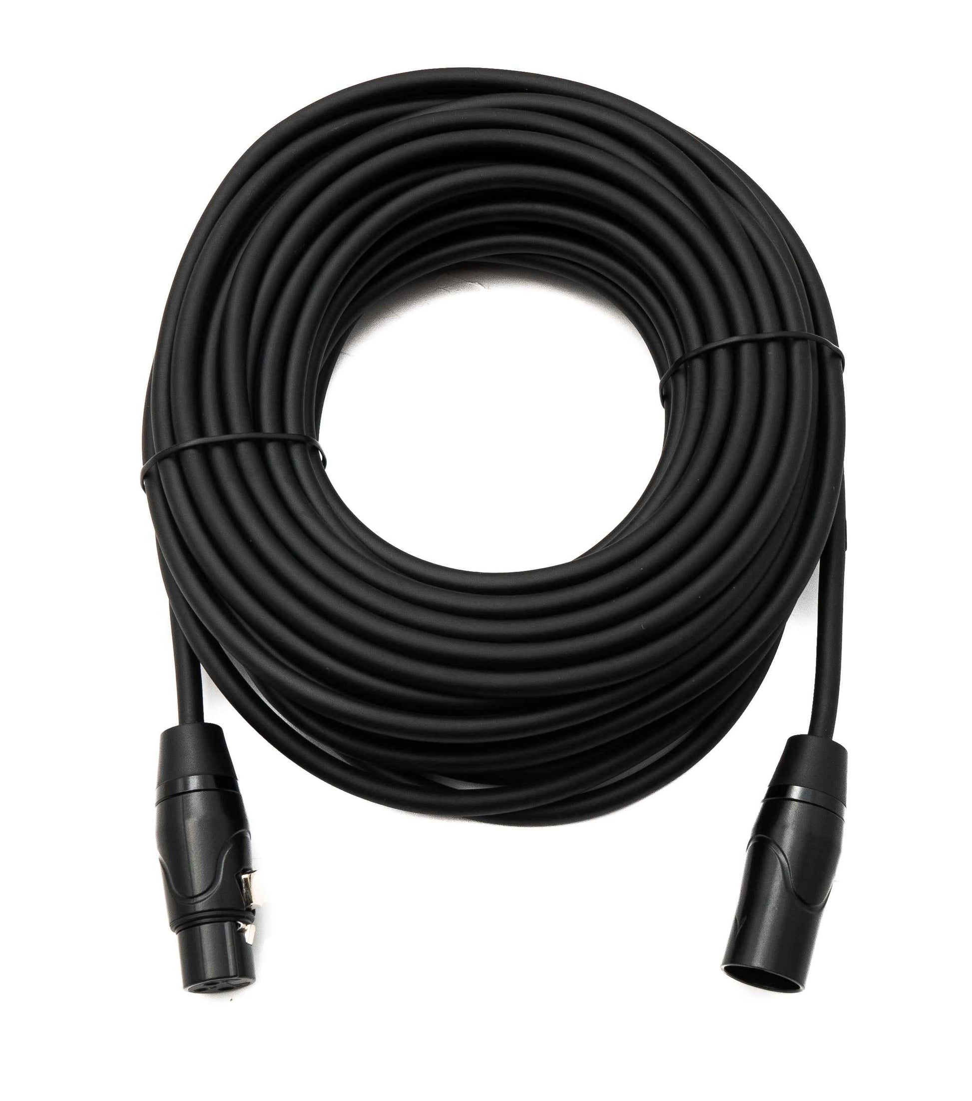 SYSTEM-S Audio Kabel 15 m XLR 3 Pin Stecker zu Buchse in Schwarz