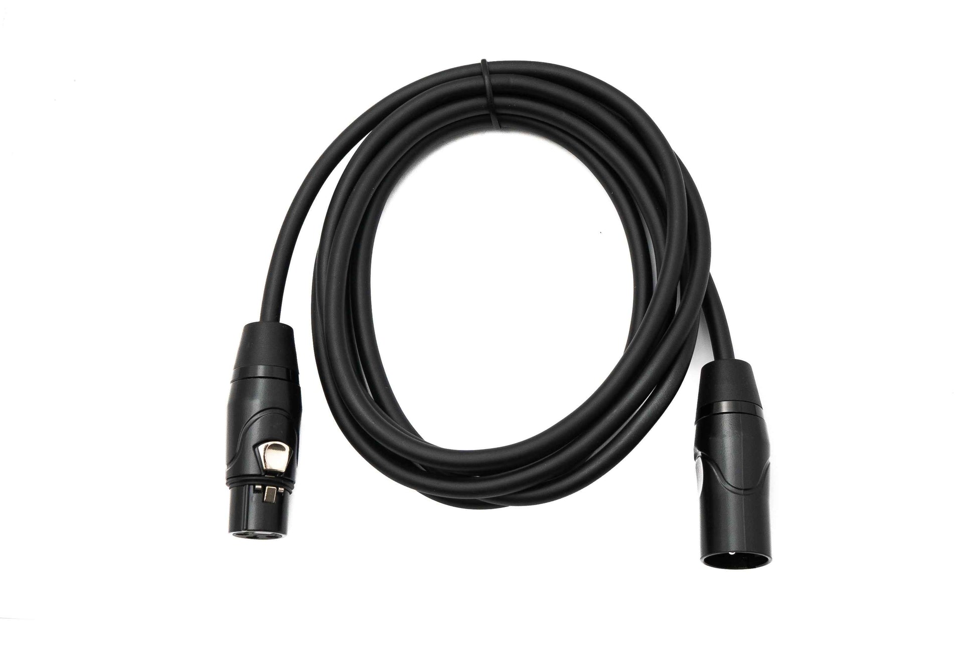 SYSTEM-S Audio Kabel 2 m XLR 3 Pin Stecker zu Buchse in Schwarz