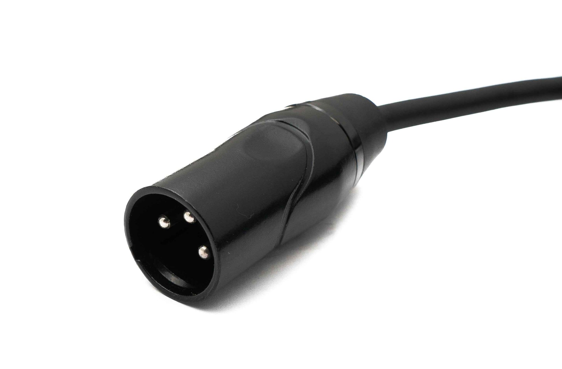 SYSTEM-S Audio Kabel 3 m XLR 3 Pin Stecker zu Buchse in Schwarz