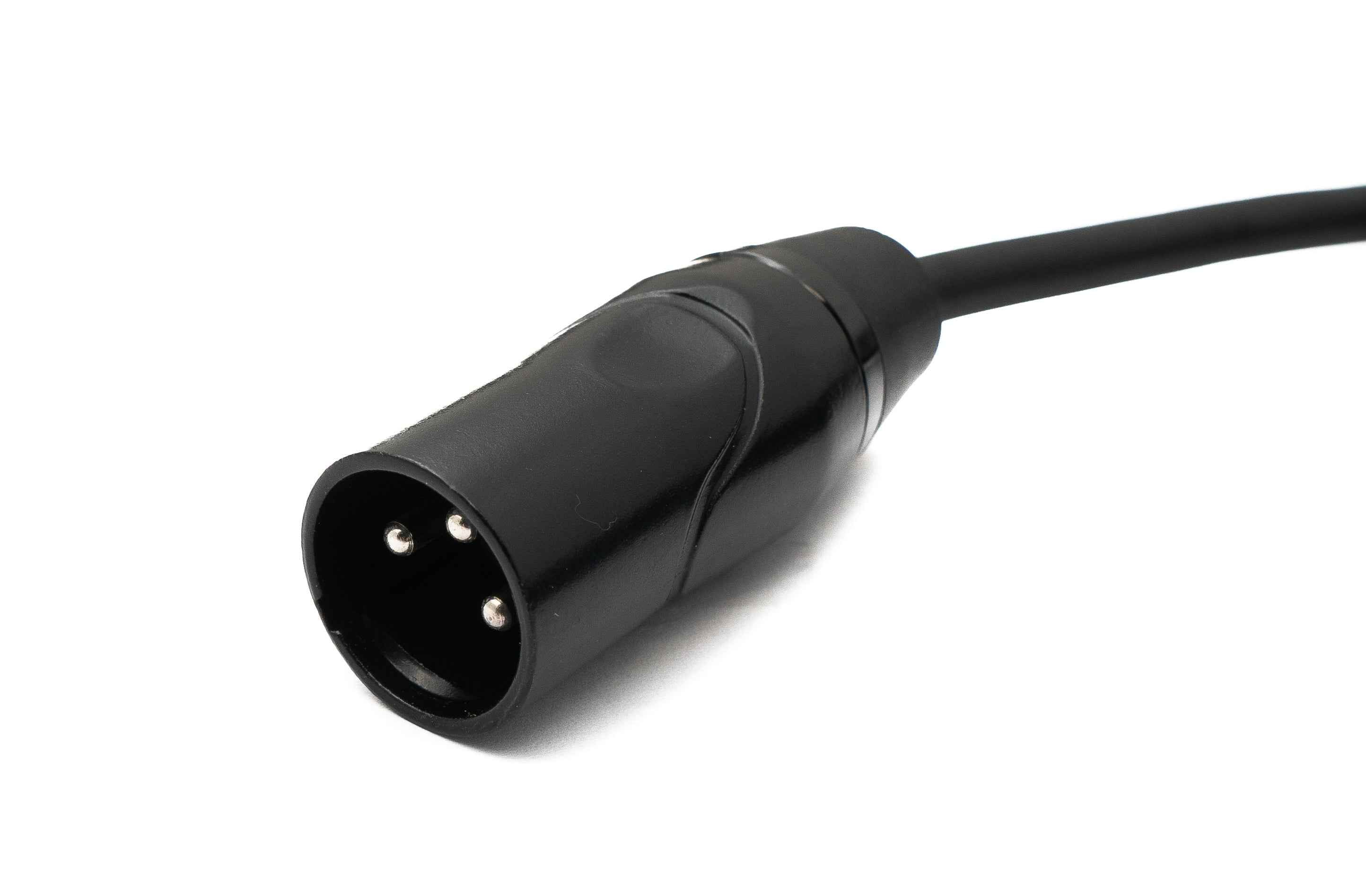SYSTEM-S Audio Kabel 3 m XLR 3 Pin Stecker zu Buchse in Schwarz