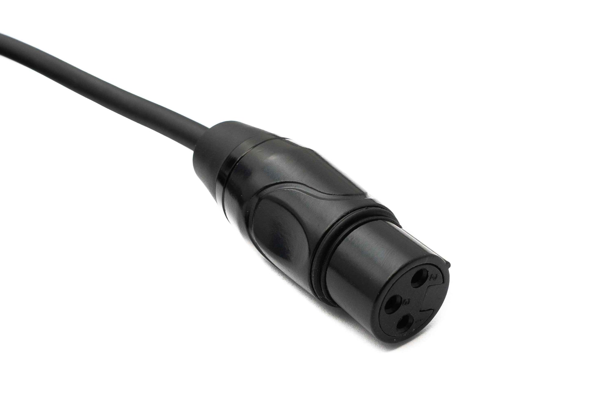 SYSTEM-S Audio Kabel 3 m XLR 3 Pin Stecker zu Buchse in Schwarz