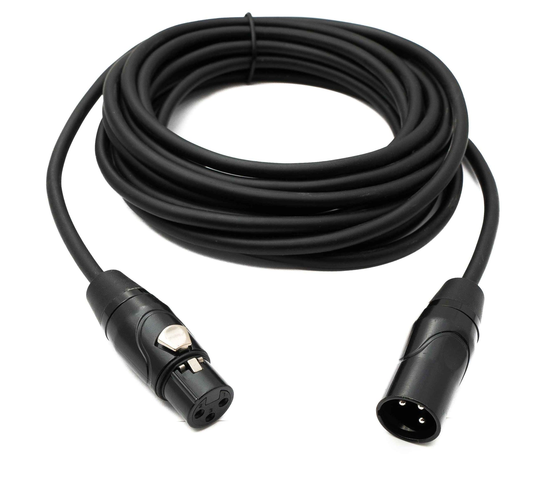 SYSTEM-S Audio Kabel 5 m XLR 3 Pin Stecker zu Buchse in Schwarz