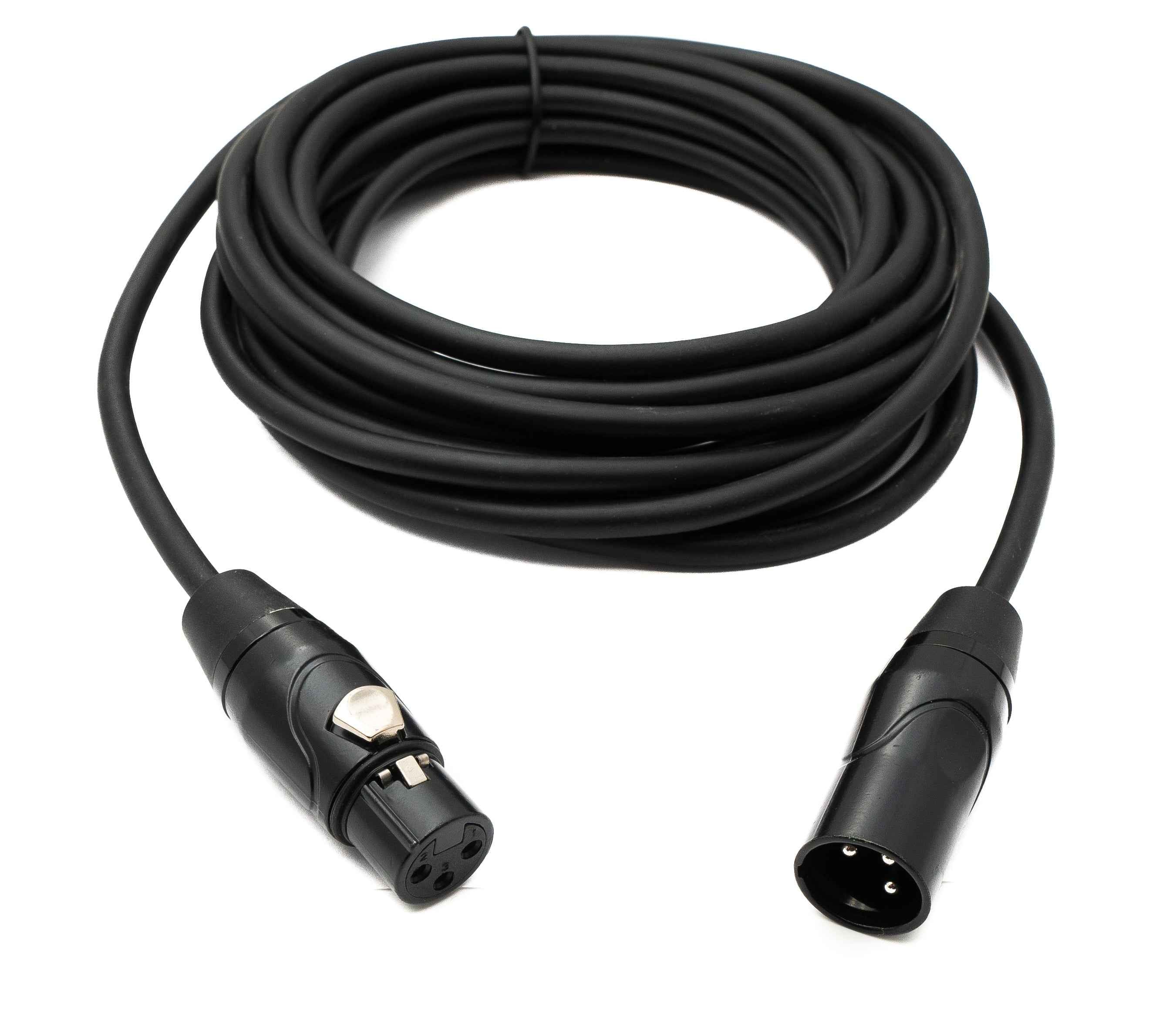SYSTEM-S Audio Kabel 5 m XLR 3 Pin Stecker zu Buchse in Schwarz