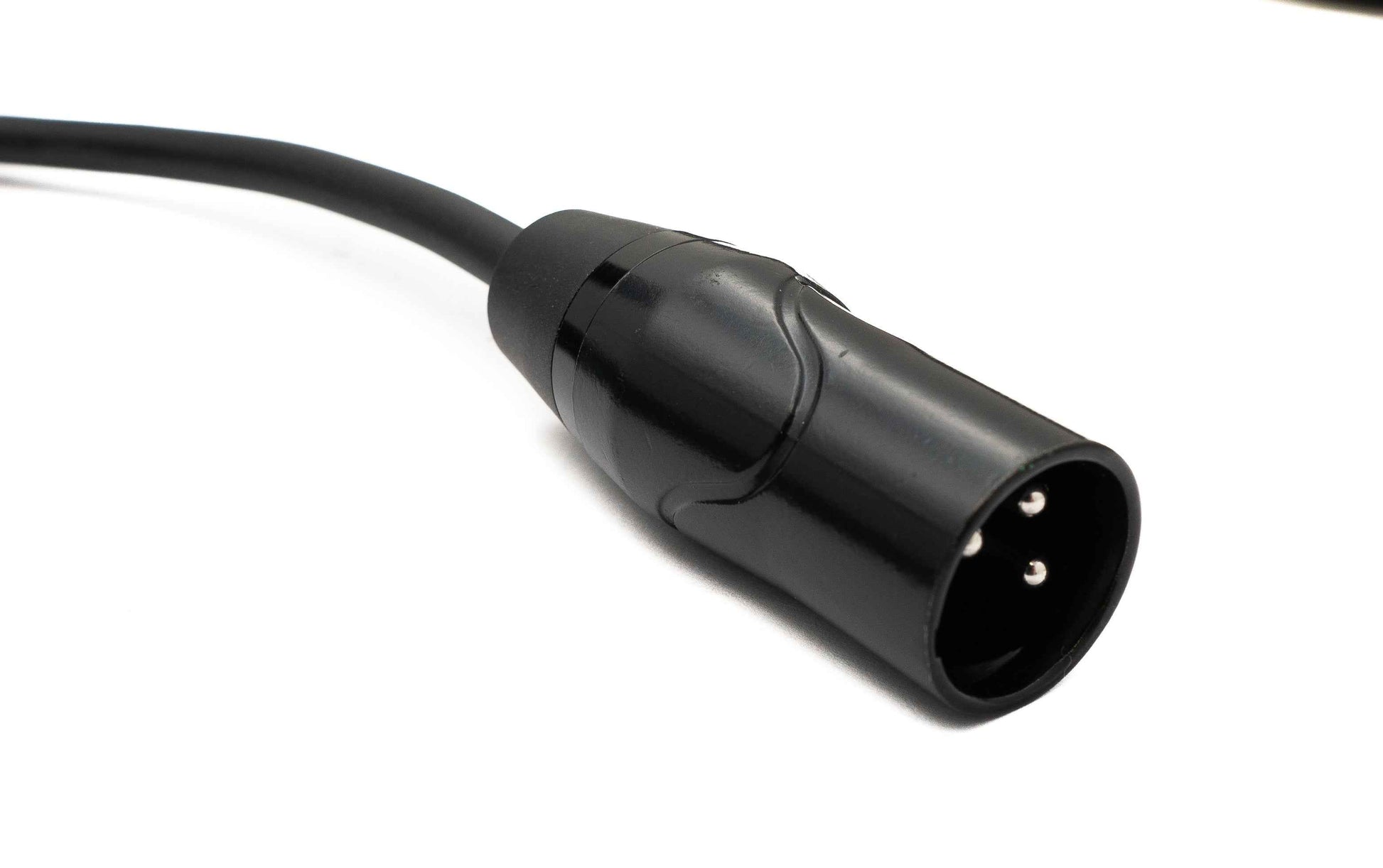 SYSTEM-S Audio Kabel 5 m XLR 3 Pin Stecker zu Buchse in Schwarz
