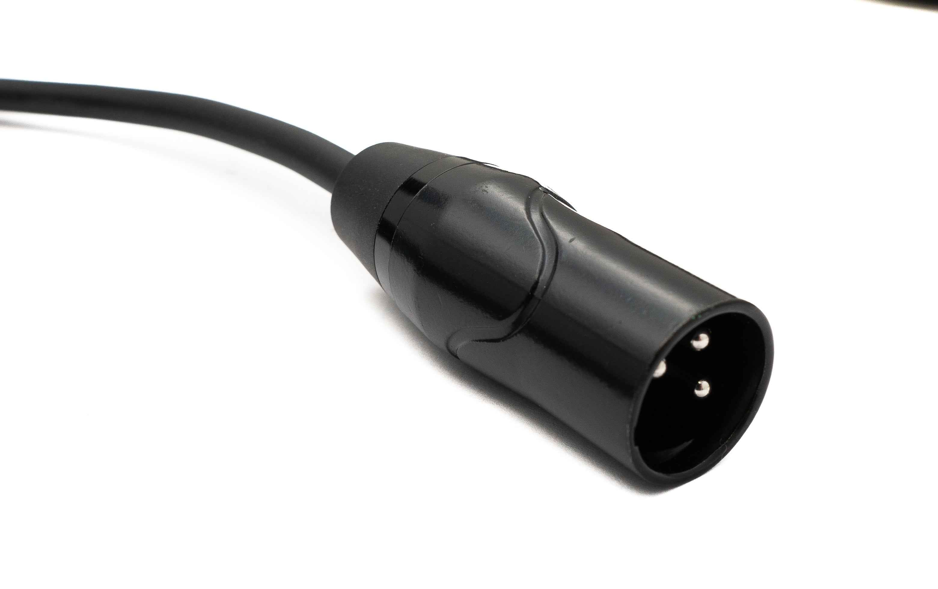 SYSTEM-S Audio Kabel 5 m XLR 3 Pin Stecker zu Buchse in Schwarz