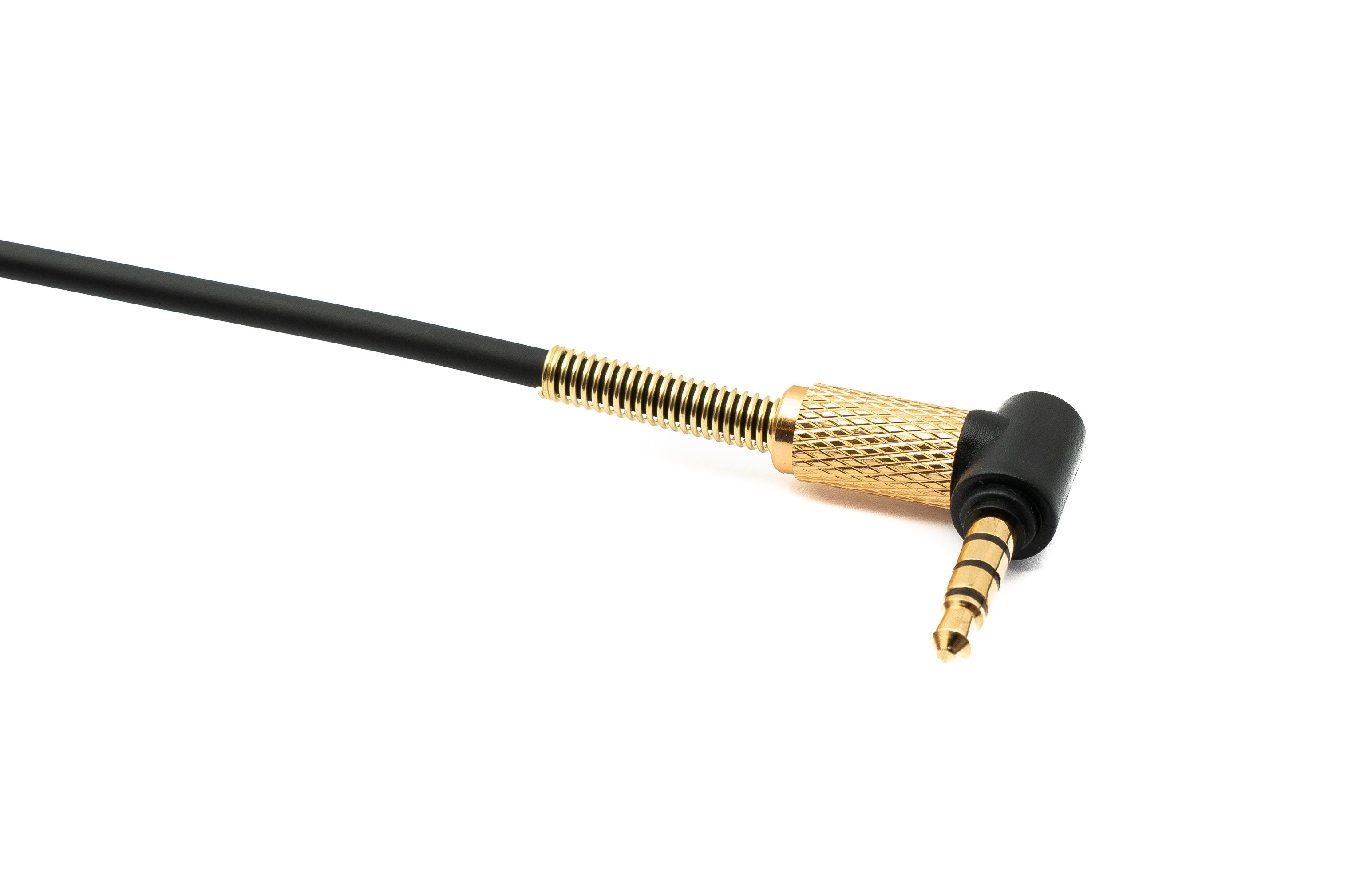 Ersatz Kabel AUX 3,5mm Klinke Spiralkabel 2 m schwarz für Marshall Major 4 3 2