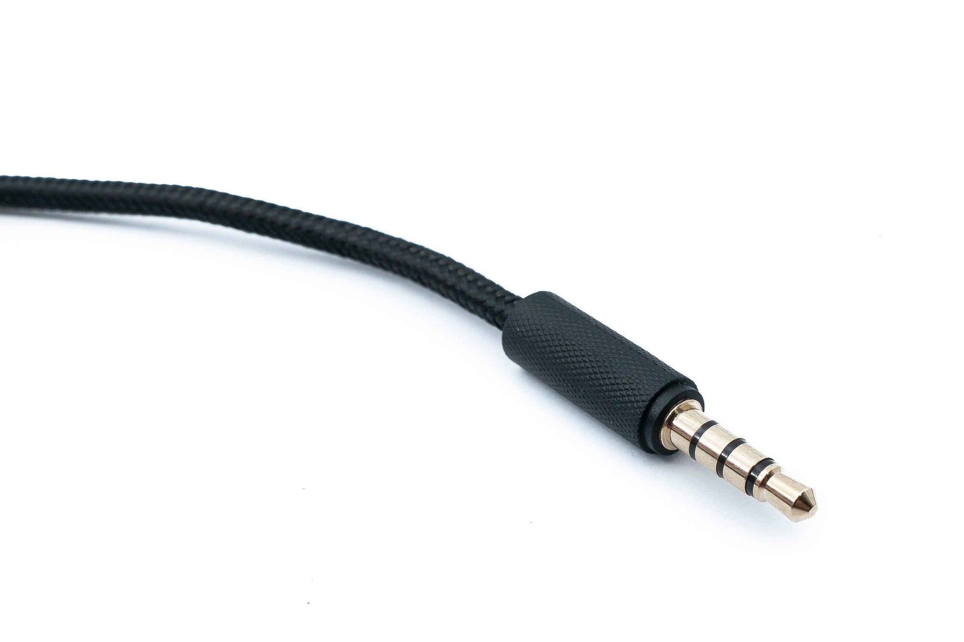 SYSTEM-S Audio Ersatz Kabel 2m AUX 3,5mm Klinke geflochten mit Lautstärkeregler für Logitech G433 G233 GPRO X