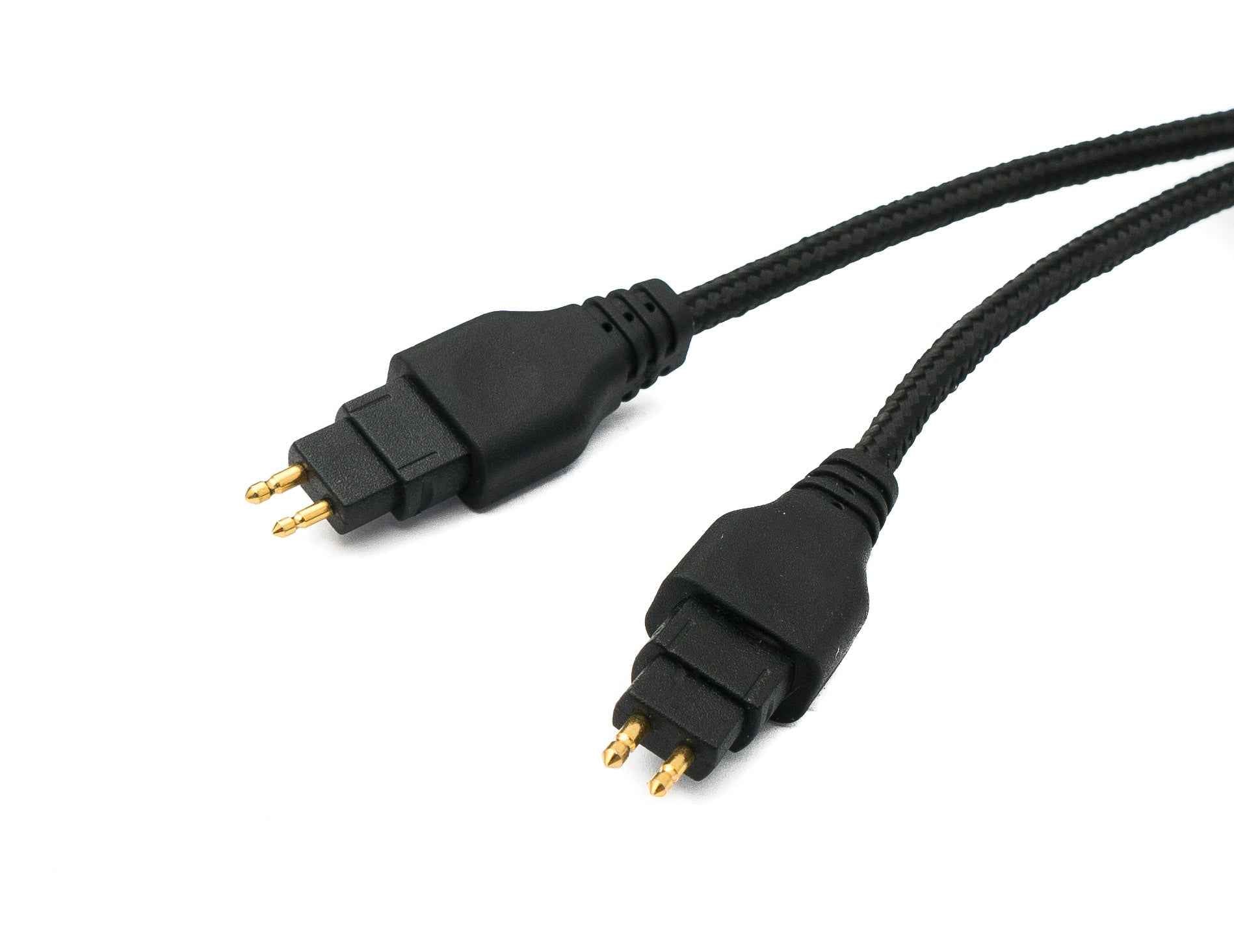 SYSTEM-S Audio Ersatz Kabel 2 m AUX Klinke geflochten für Sennheiser Kopfhörer HD650 HD600 HD580 HD660S HD6XX