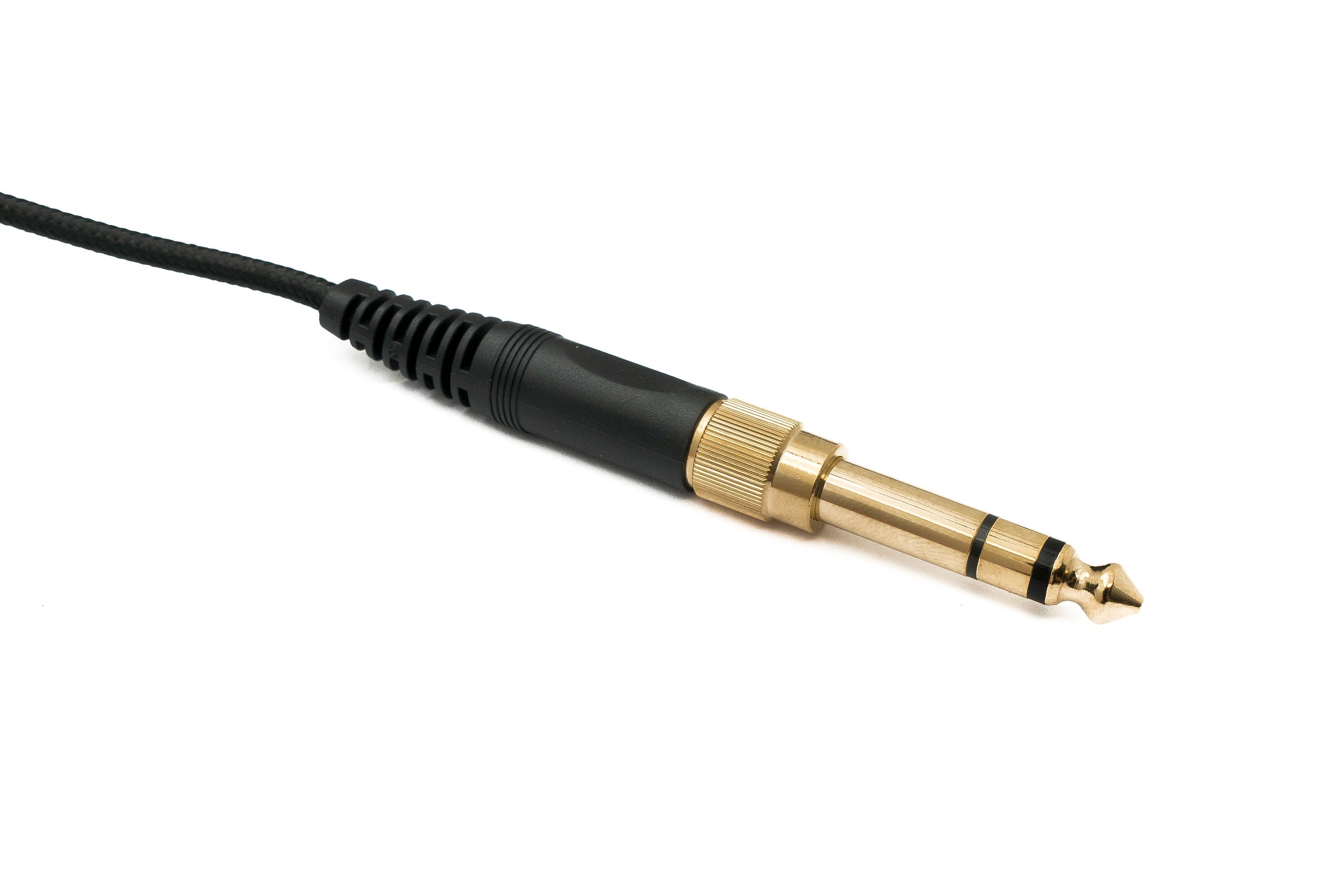 Audio-Ersatzkabel 2 m geflochten schwarz 3,5 mm TRS auf 6,35 mm Klinke 87386745