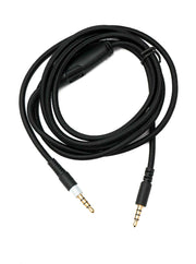 SYSTEM-S Audio Ersatz Kabel 150 cm AUX 3,5 mm Klinke geflochten Schwarz für Hyperx Cloud Mix Alpha