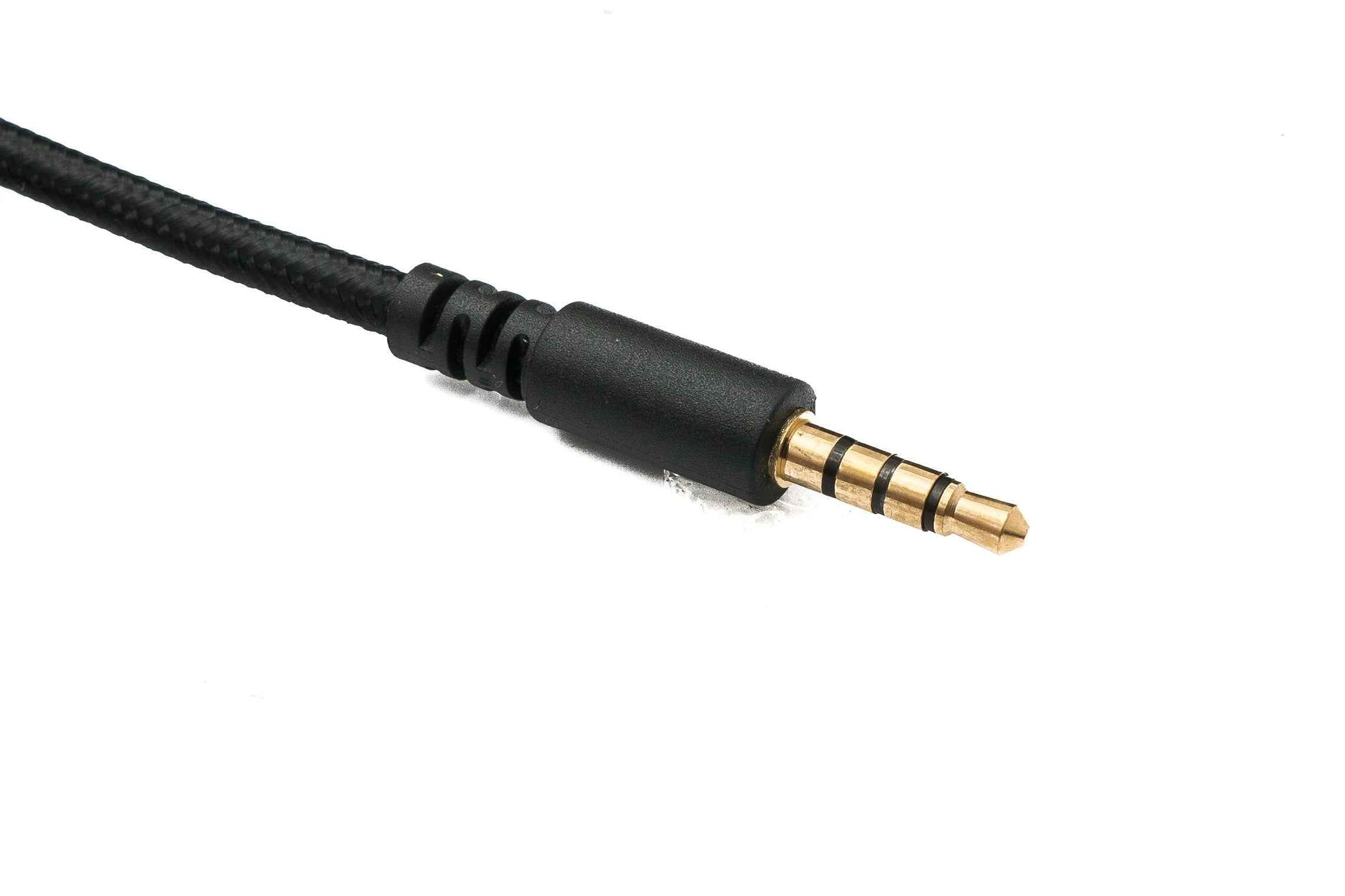 SYSTEM-S Audio Ersatz Kabel 150 cm AUX 3,5 mm Klinke geflochten Schwarz für Hyperx Cloud Mix Alpha