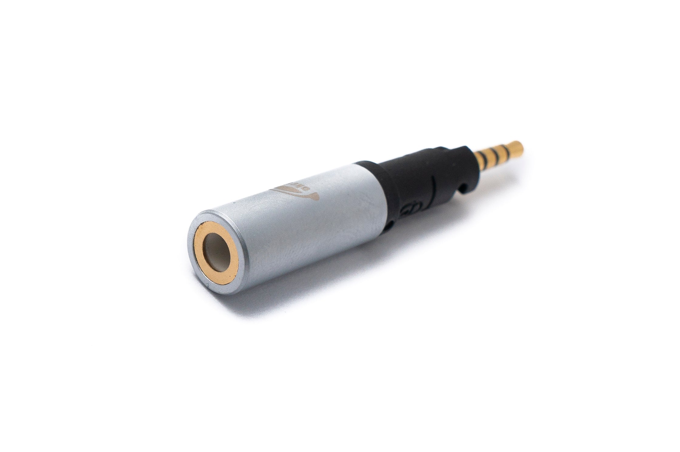 Audio Adapter 2.5 mm Stecker auf 3.5 mm Buchse schwarz 4,7 cm für Audio-Technica