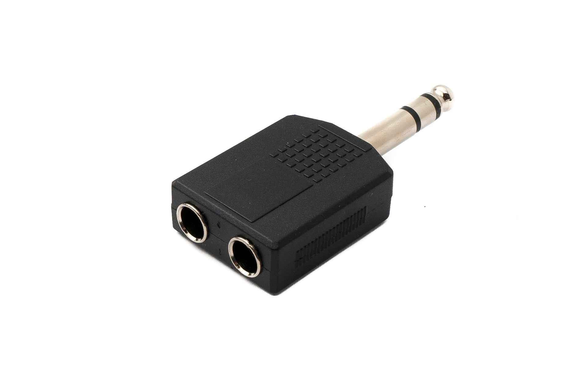 SYSTEM-S Y Audio Adapter Stereo TRS 6.35 mm Klinke Stecker zu 2x Buchse 1/4" Splitter Kabel