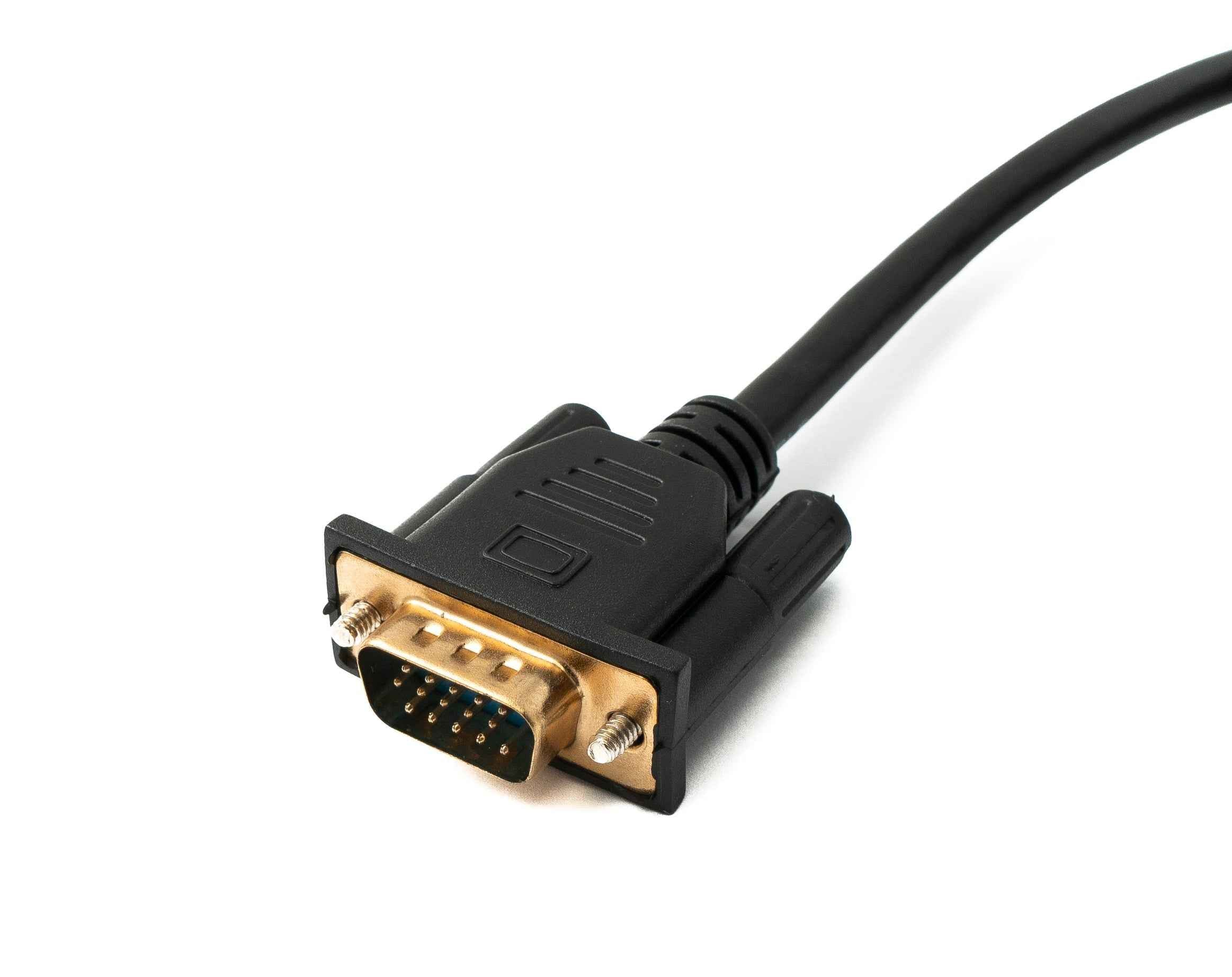 SYSTEM-S D Sub15 Kabel 100 cm HD VGA 15 Pin Stecker zu Stecker DB15 Winkel Right Angled