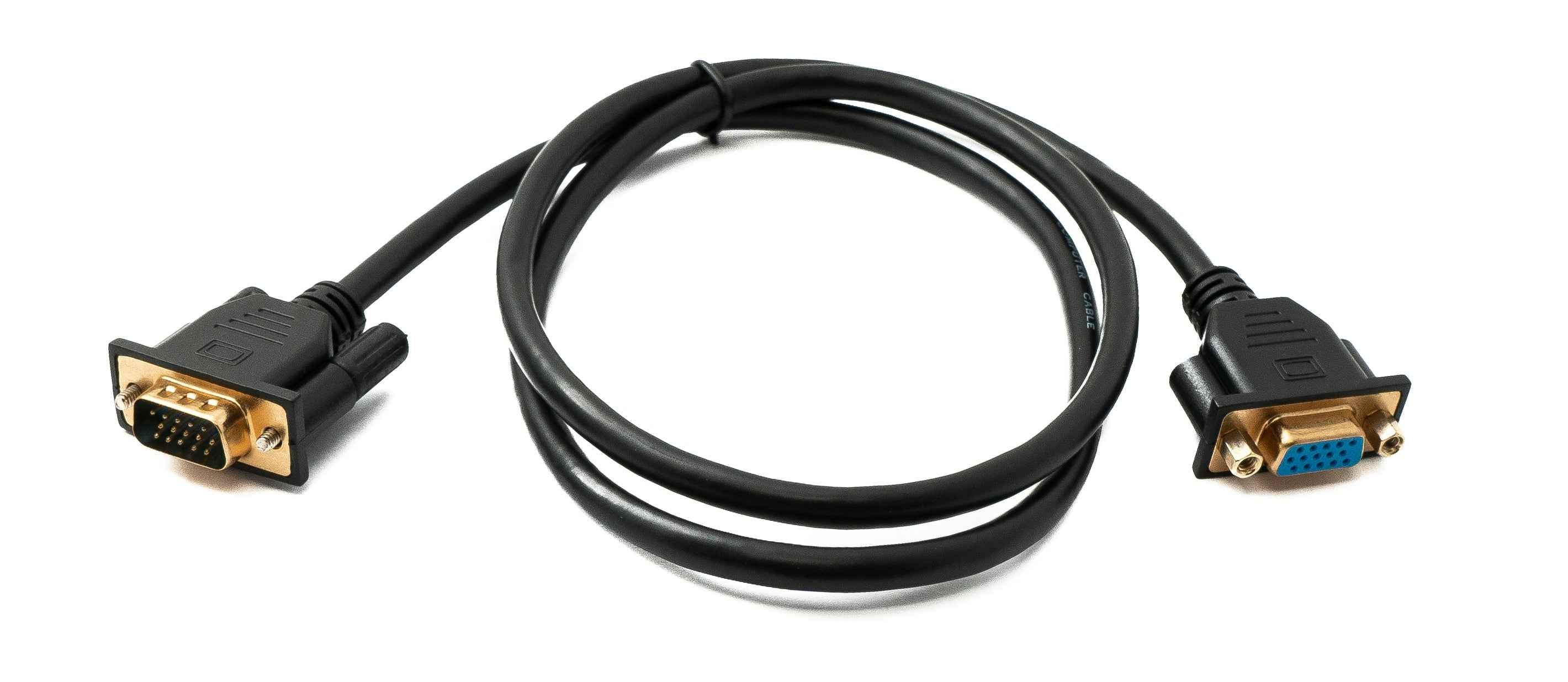 SYSTEM-S D Sub15 Kabel 100 cm HD VGA 15 Pin Stecker zu Buchse DB15