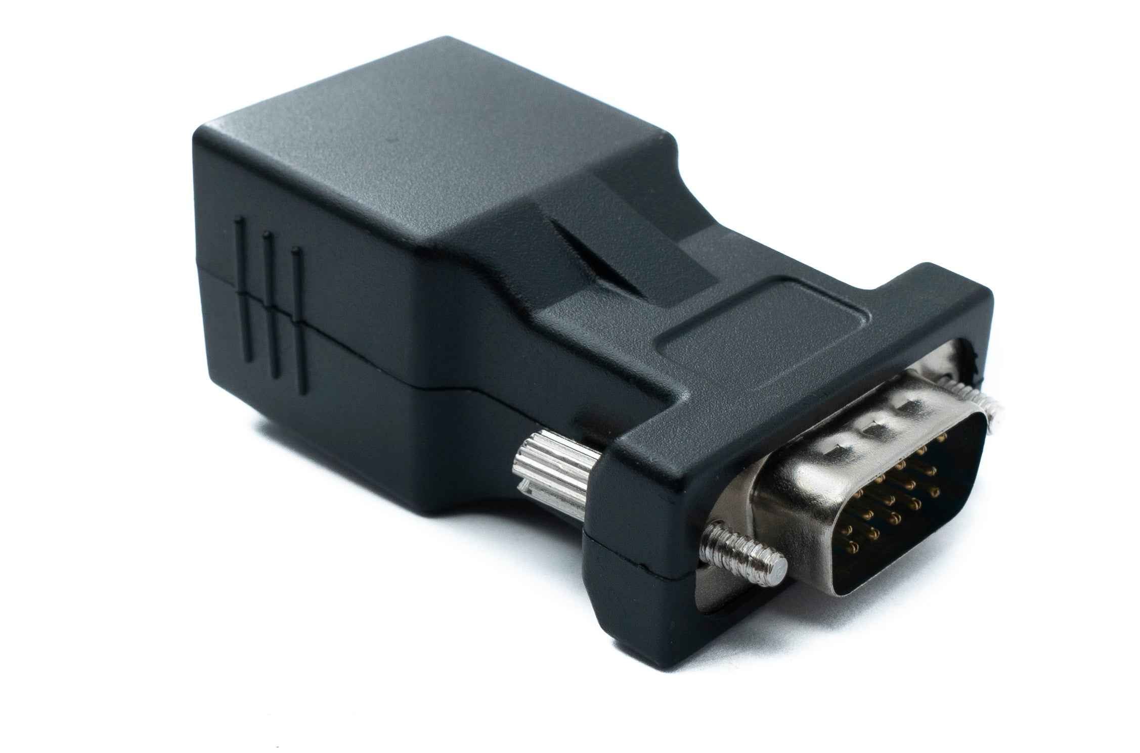 SYSTEM-S Ethernet VGA over IP Konverter VGA Stecker & Buchse zu LAN RJ45 Buchse 20m Reichweite