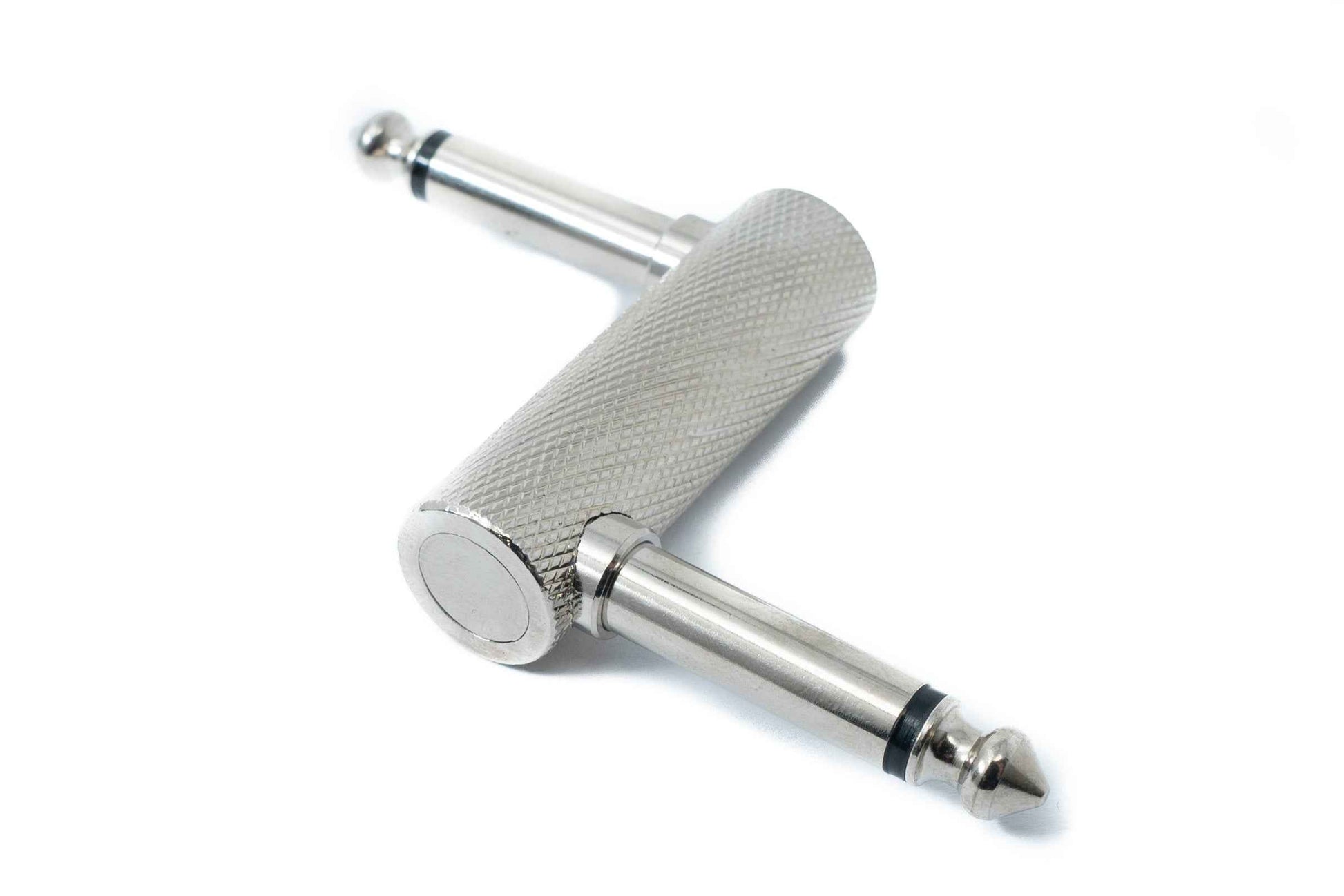 SYSTEM-S Audio Adapter Stereo TS 6.35 mm Klinke Stecker zu Stecker Z Typ für Gitarrenpedal