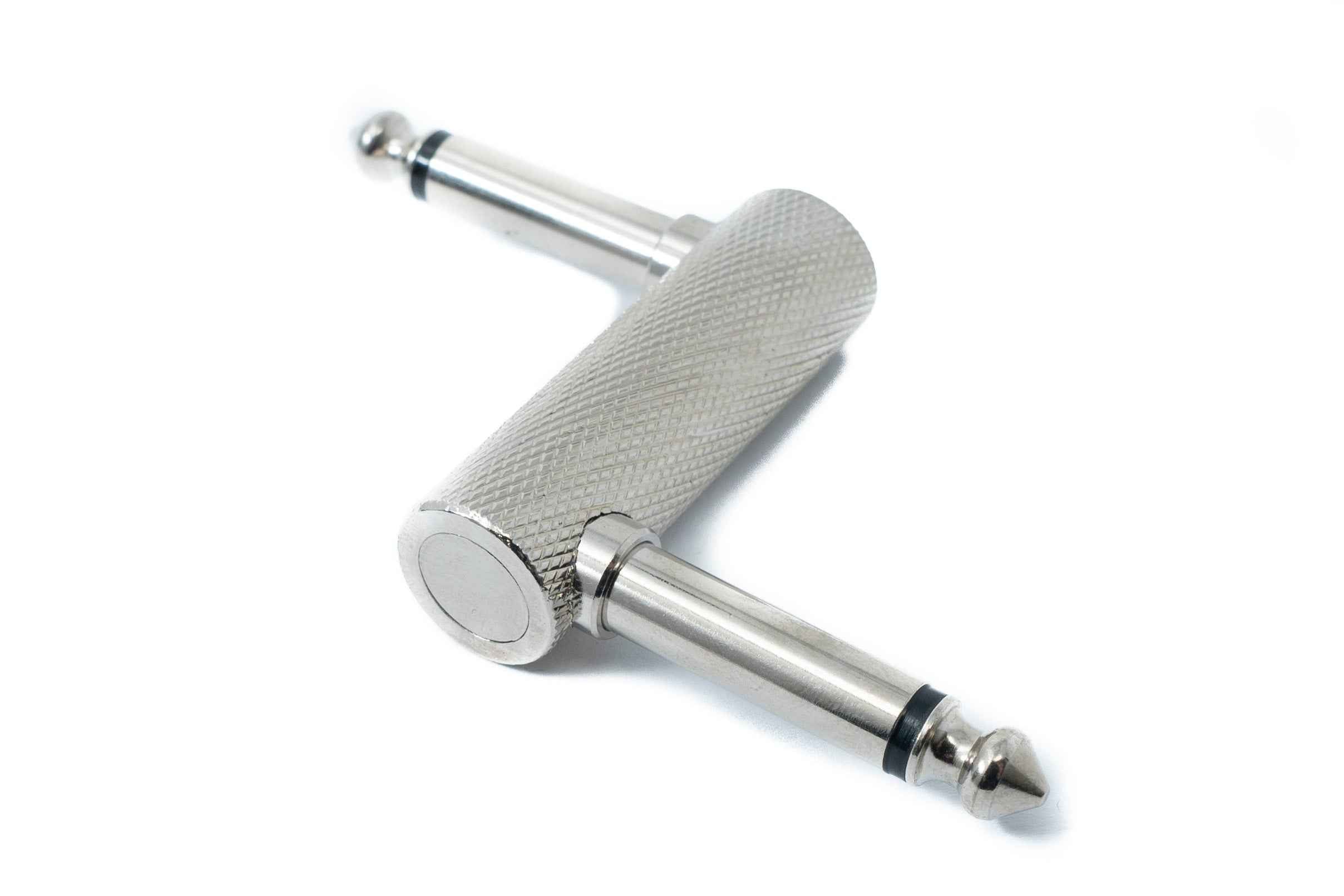 SYSTEM-S Audio Adapter Stereo TS 6.35 mm Klinke Stecker zu Stecker Z Typ für Gitarrenpedal