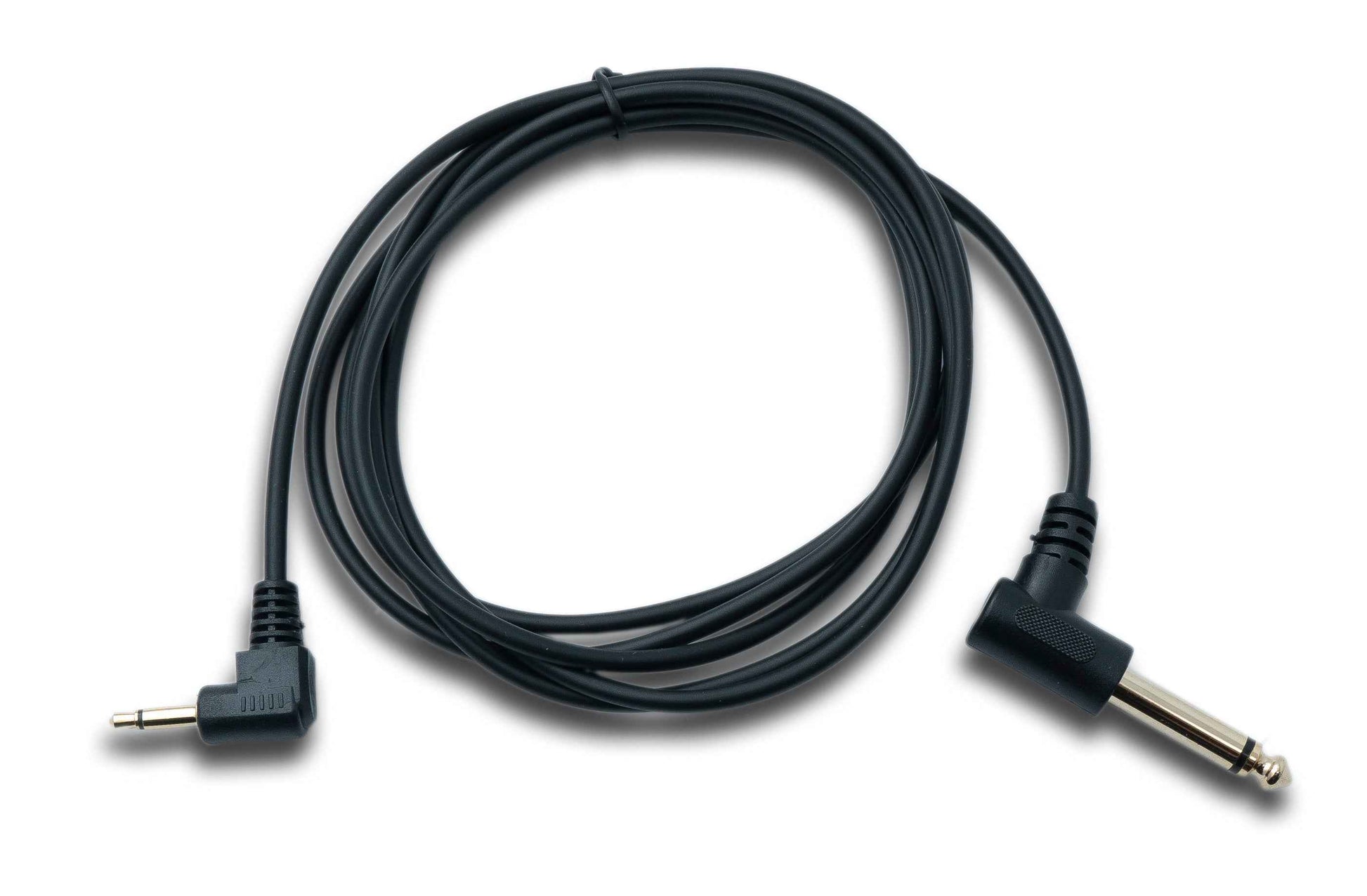 SYSTEM-S Audio Kabel 180 cm Mono TS 6.35 mm Klinke Stecker zu 3,5 mm Stecker Winkel