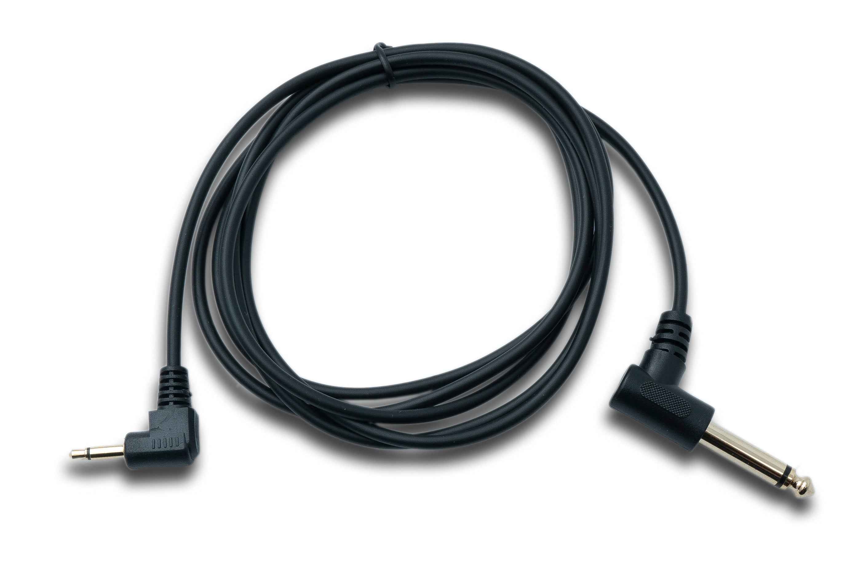 SYSTEM-S Audio Kabel 180 cm Mono TS 6.35 mm Klinke Stecker zu 3,5 mm Stecker Winkel