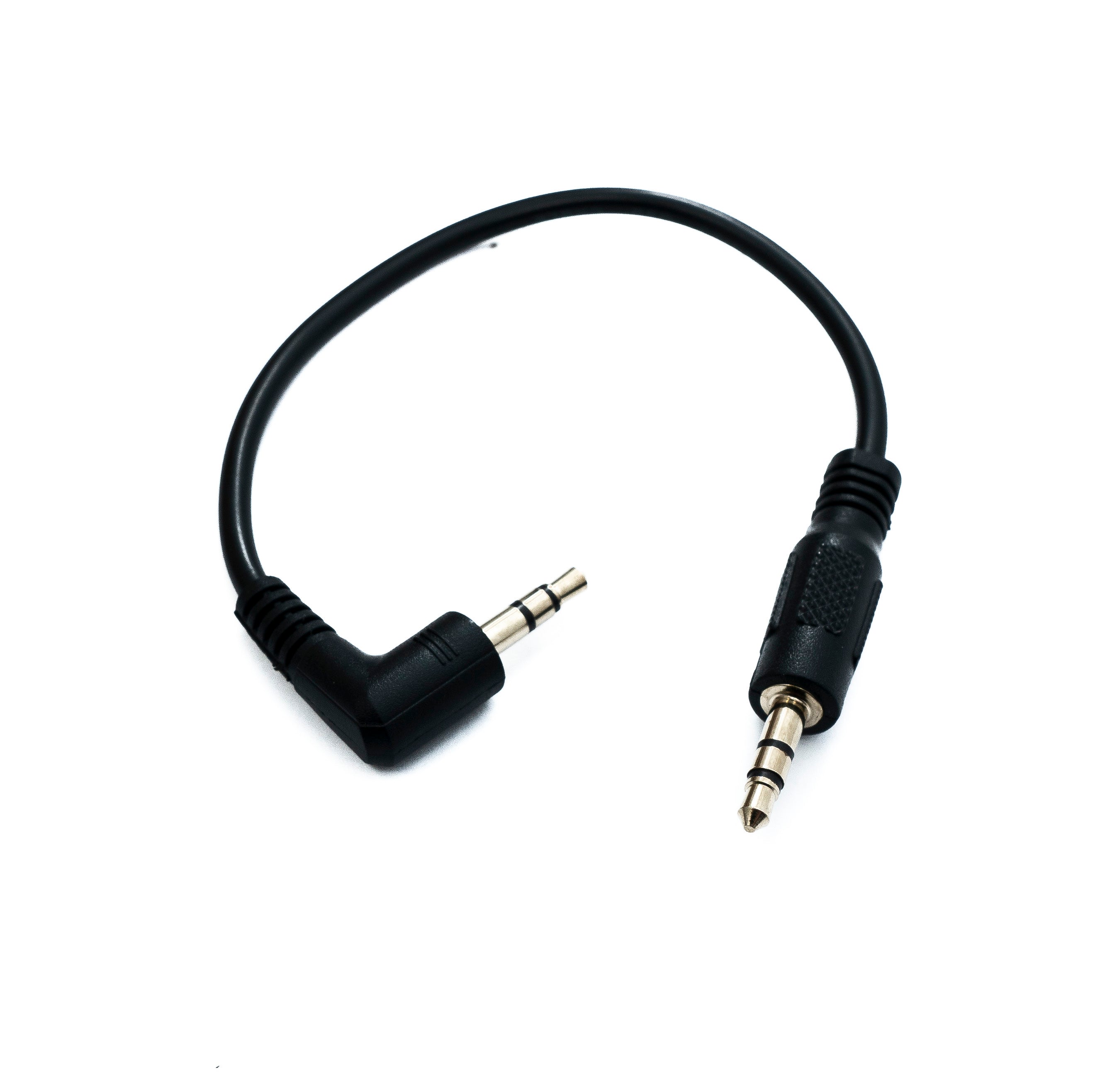 Audiokabel 3,5 mm TRS Stecker zu Stecker Winkel 22 cm schwarz 8893747 | System-S
