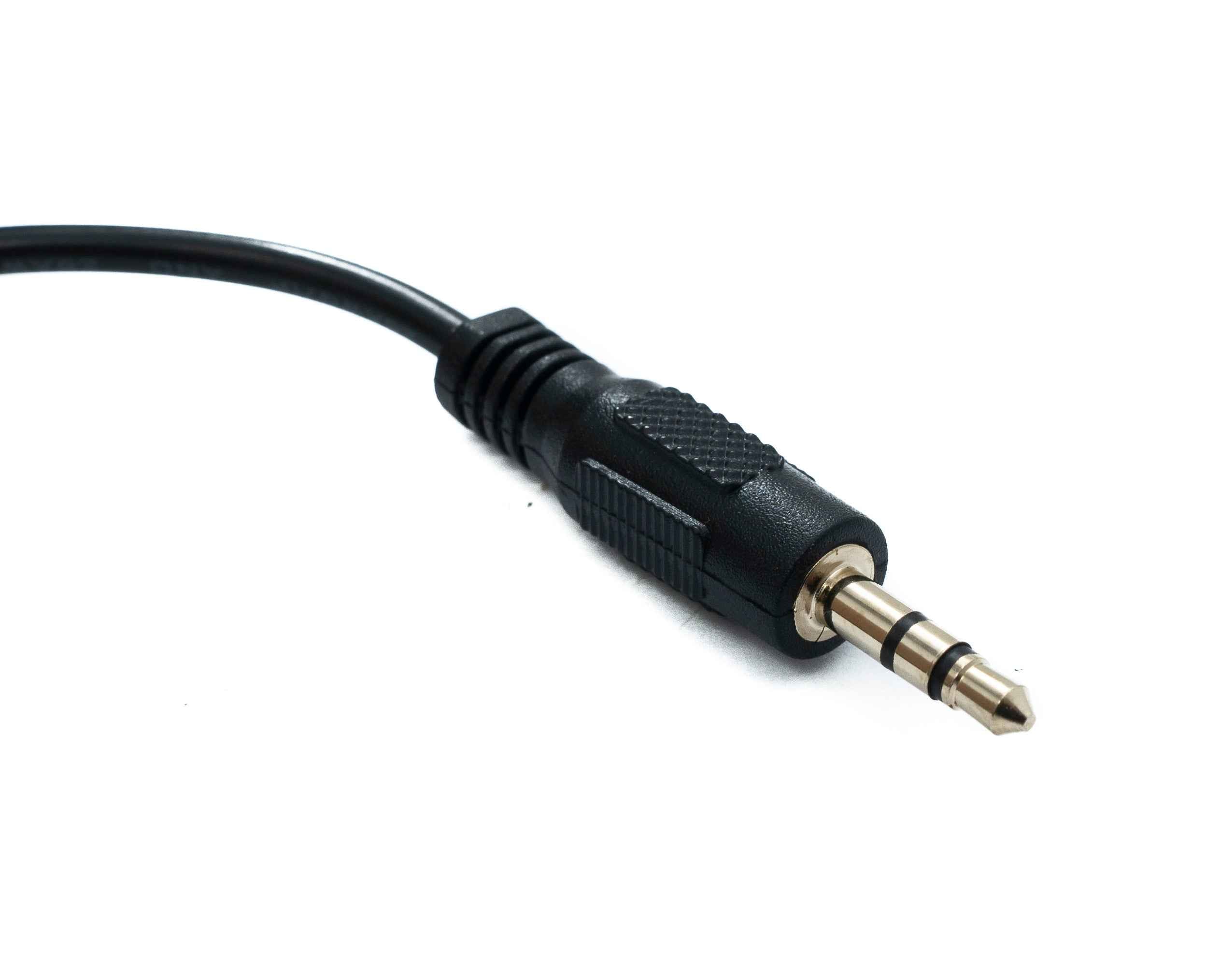 SYSTEM-S Audio Klinke Kabel 22 cm 3,5 mm TRS Stecker zu Stecker Winkel AUX Schwarz