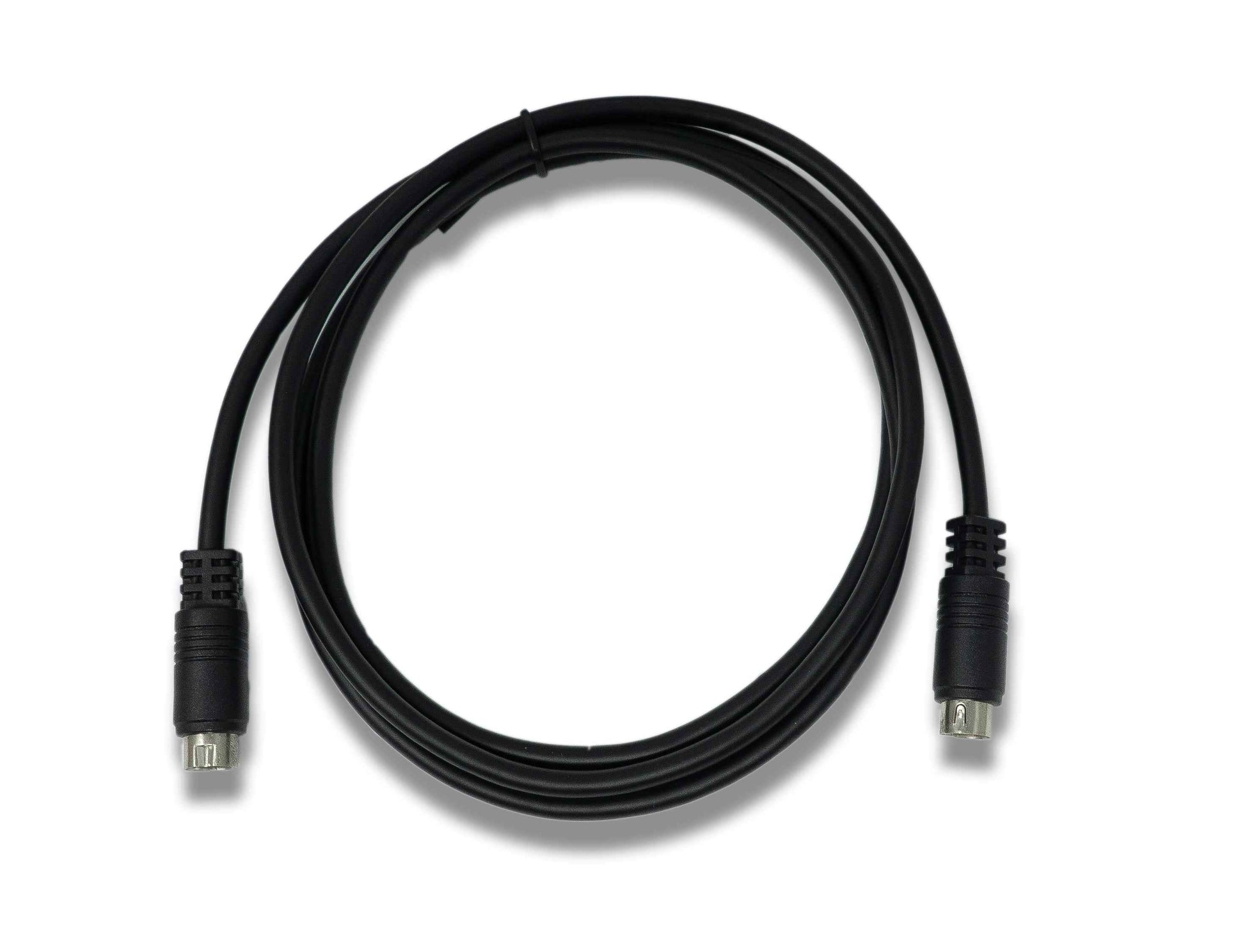SYSTEM-S S-Video Kabel 150 cm Din 10 Pin Stecker zu Stecker in Schwarz