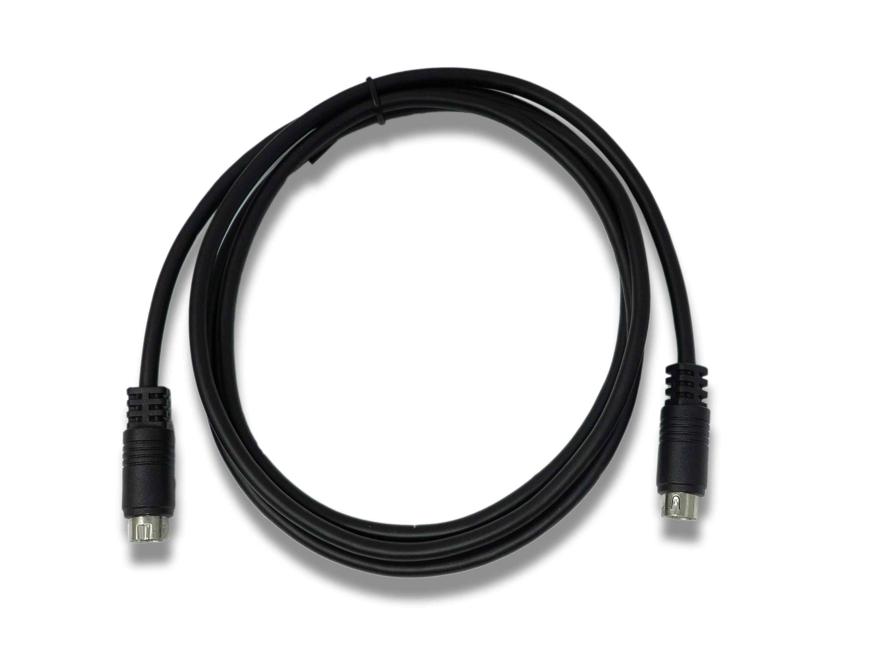 SYSTEM-S S-Video Kabel 150 cm Din 10 Pin Stecker zu Stecker in Schwarz