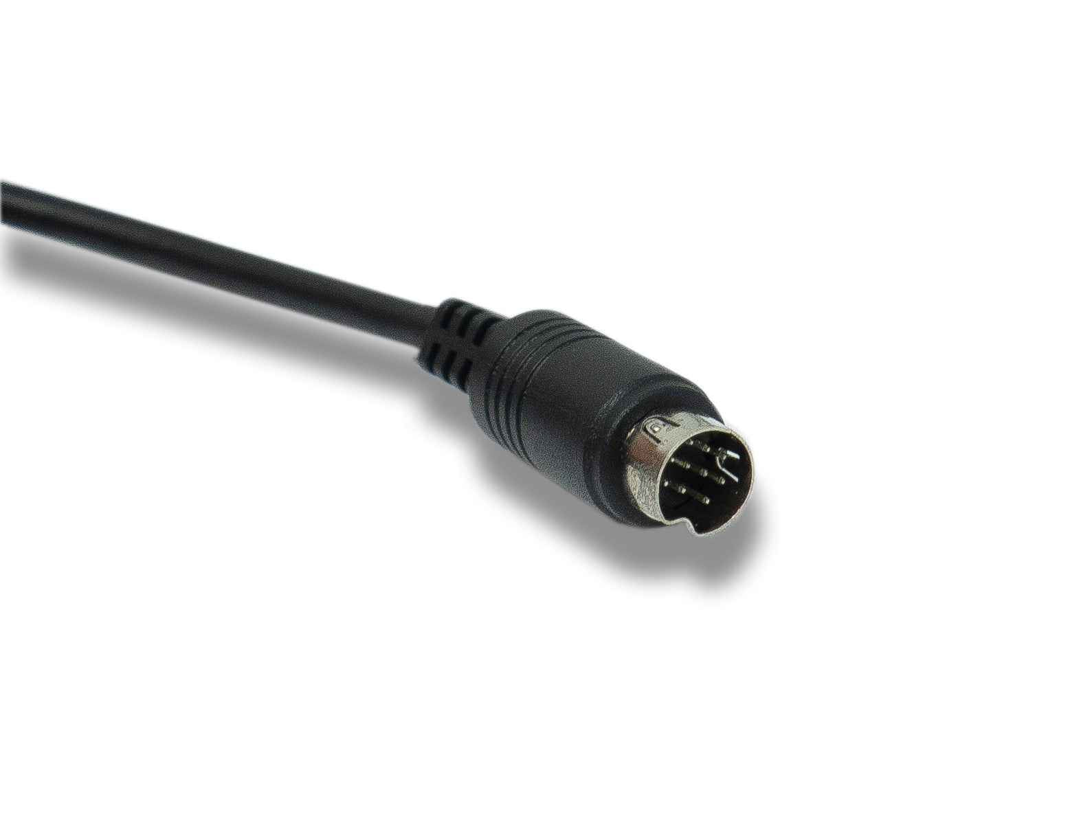 SYSTEM-S S-Video Kabel 150 cm Din 10 Pin Stecker zu Stecker in Schwarz