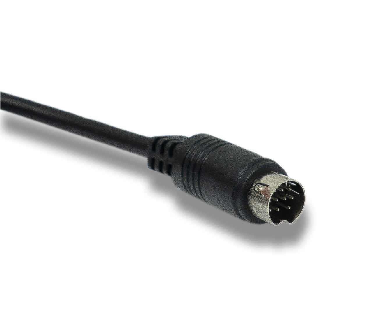 SYSTEM-S S-Video Kabel 150 cm Din 10 Pin Stecker zu Stecker in Schwarz